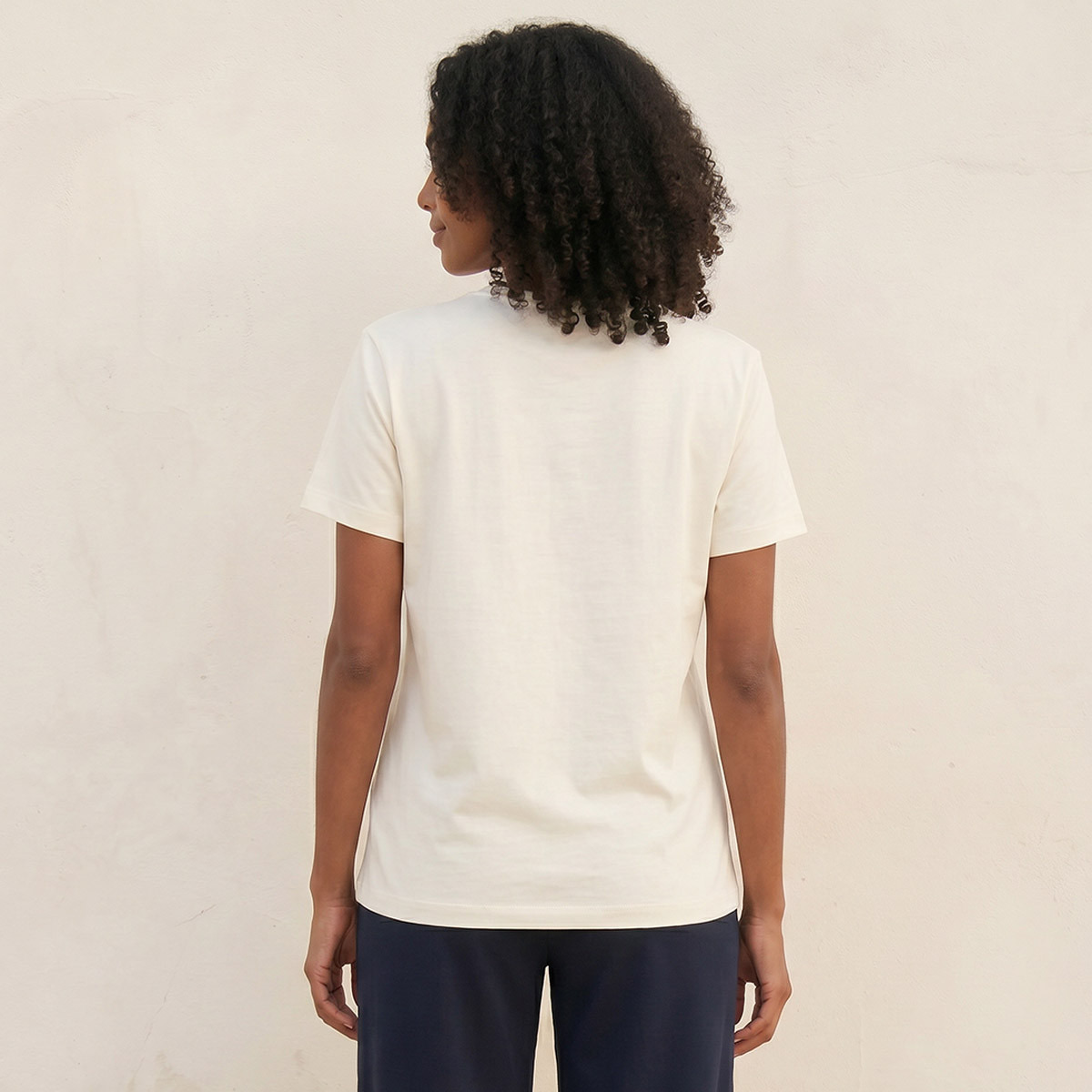 Splash Smart Cotton T-shirt with Floral Applique-women-clothing-tshirts-image-4