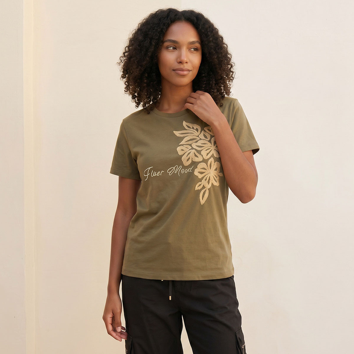 Splash Smart Cotton Embroidered T-shirt-women-clothing-tshirts-image-1