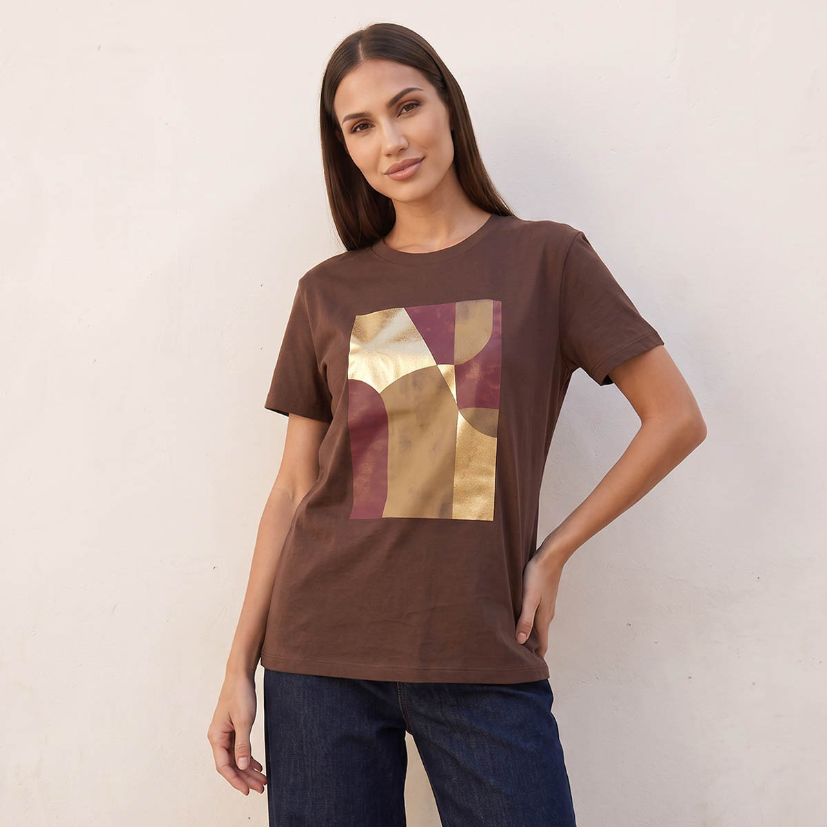 Splash Smart Cotton T-shirt with Graphic Print-women-clothing-tshirts-image-6