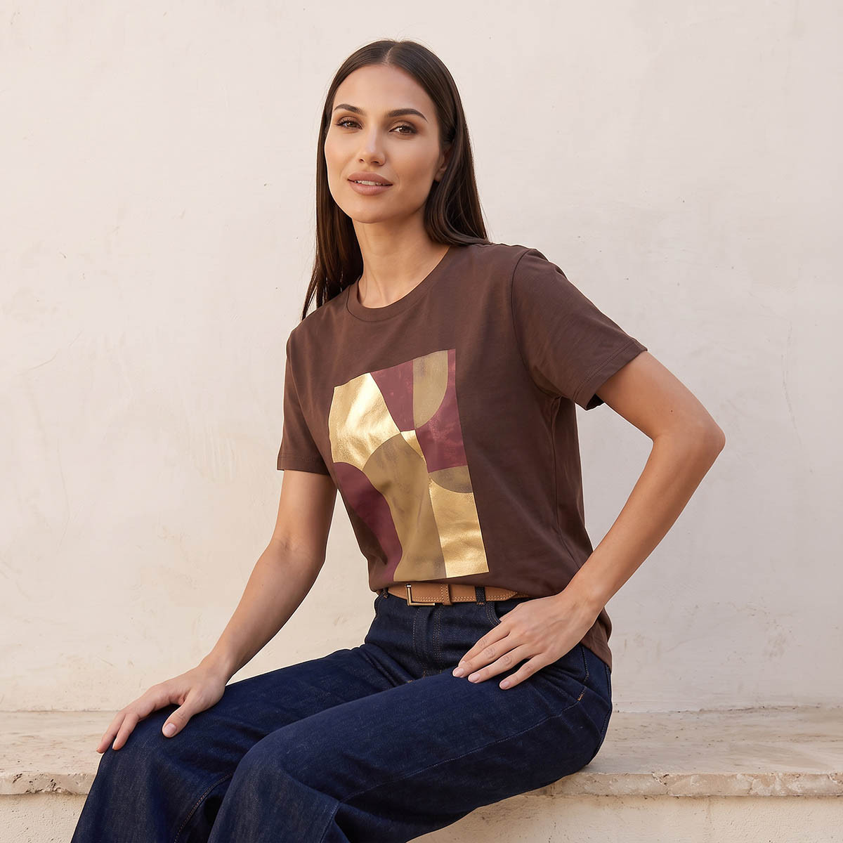 Splash Smart Cotton T-shirt with Graphic Print-women-clothing-tshirts-image-7