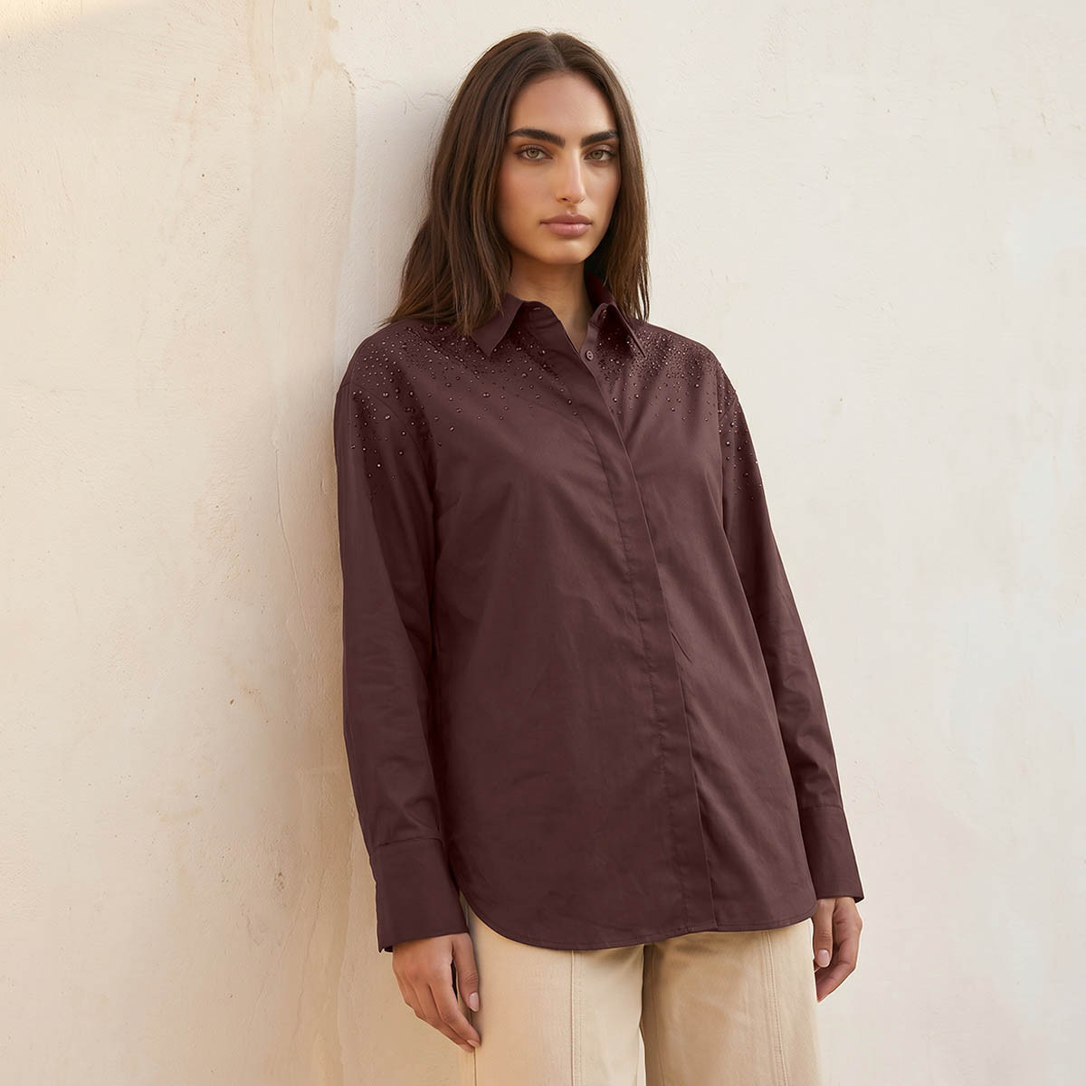 Splash Smart Cotton Shirt with Embellishment-women-clothing-shirtsandblouses-shirts-image-1
