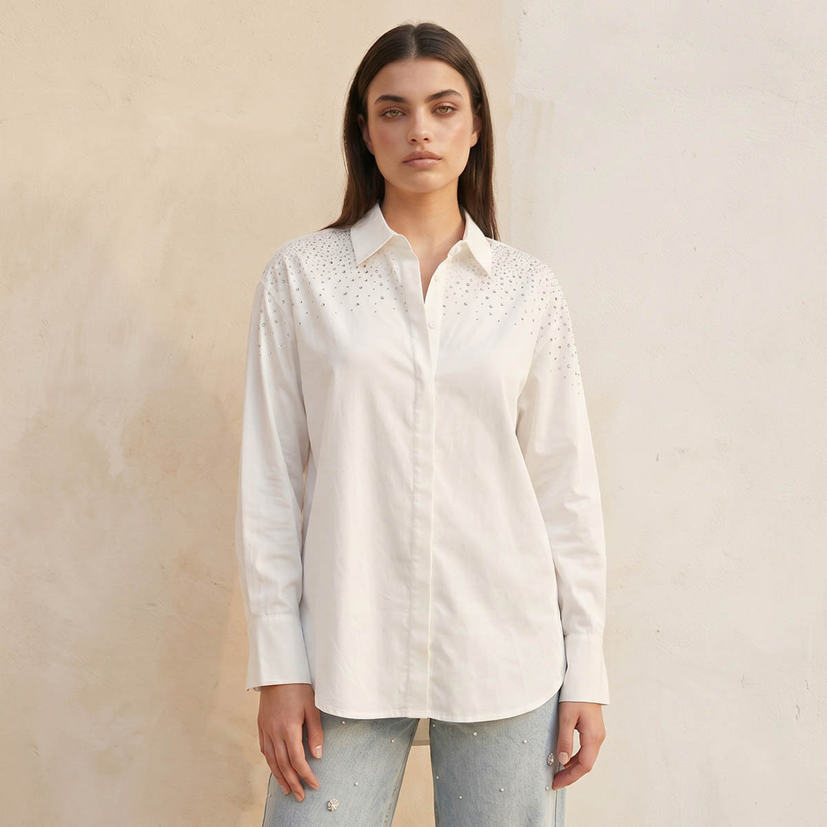 Splash Smart Cotton Shirt with Embellishment-women-clothing-shirtsandblouses-shirts-image-1