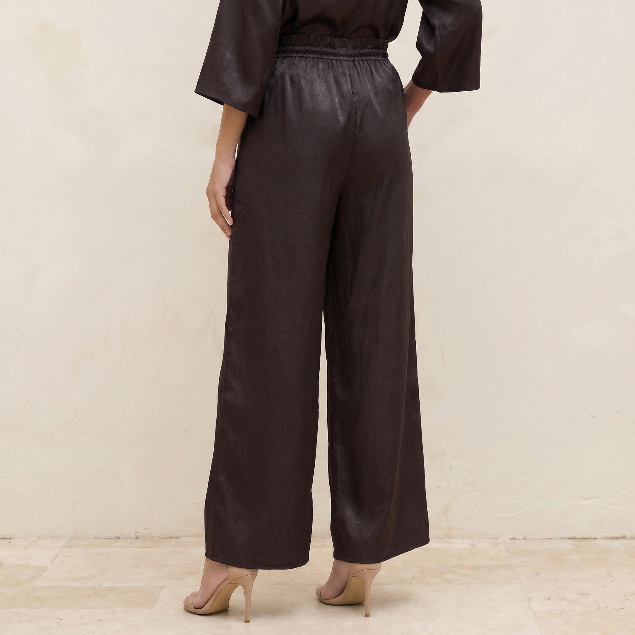 بنطلون بارز الملمس بساق واسعة من سبلاش سمارت-women-clothing-trousers-image-4