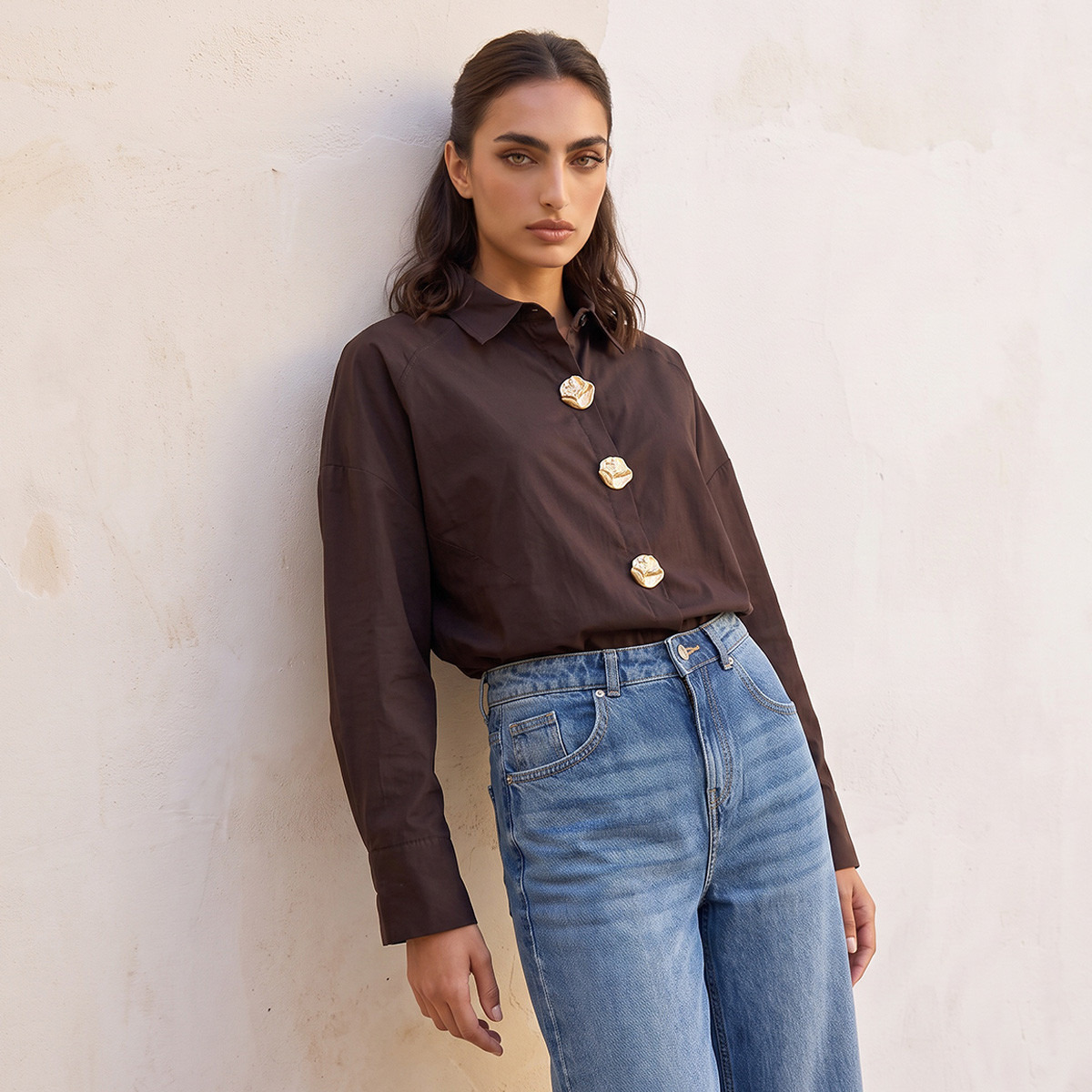 Splash Smart Shirt with Button Accent-women-clothing-shirtsandblouses-shirts-image-5