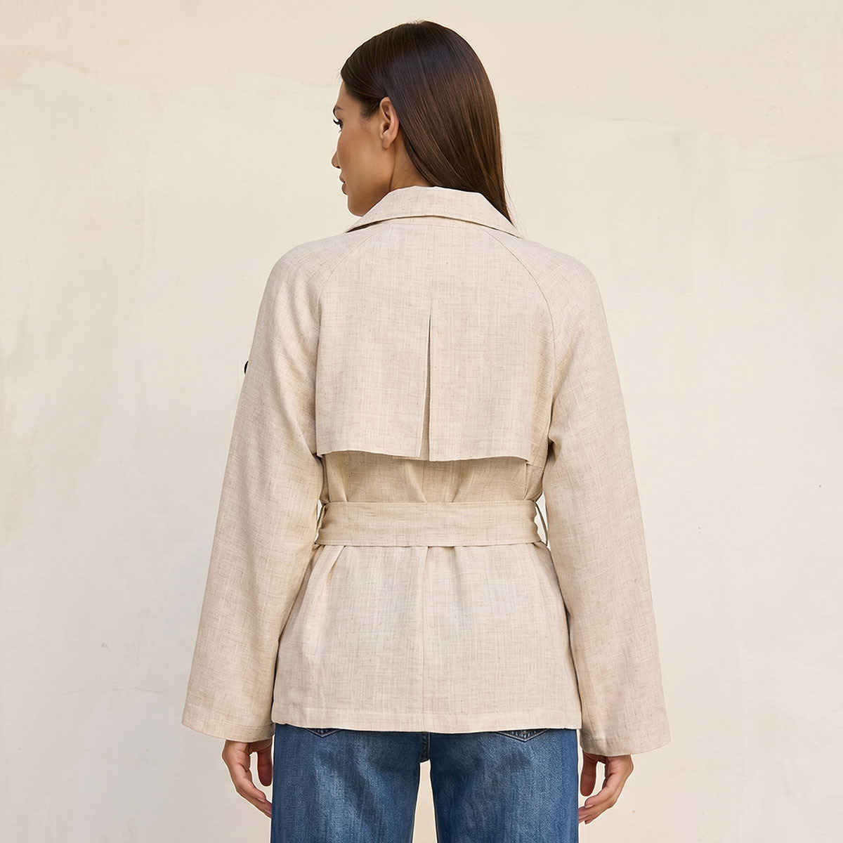 شاكيت بحزام رباط من سبلاش سمارت-women-clothing-shirtsandblouses-shirts-image-4