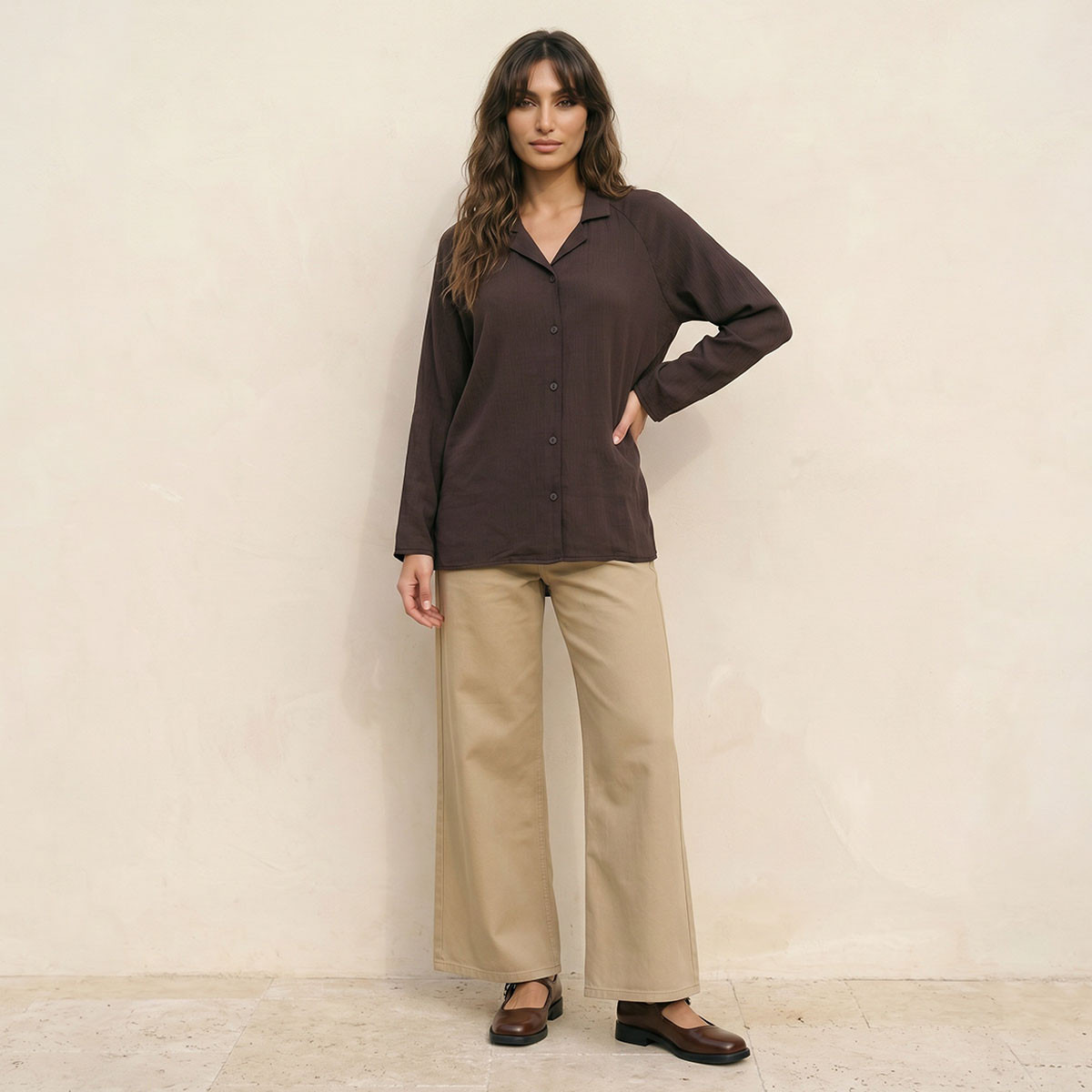 Splash Smart Shirt with Crinkle Textured Design-women-clothing-shirtsandblouses-shirts-image-5