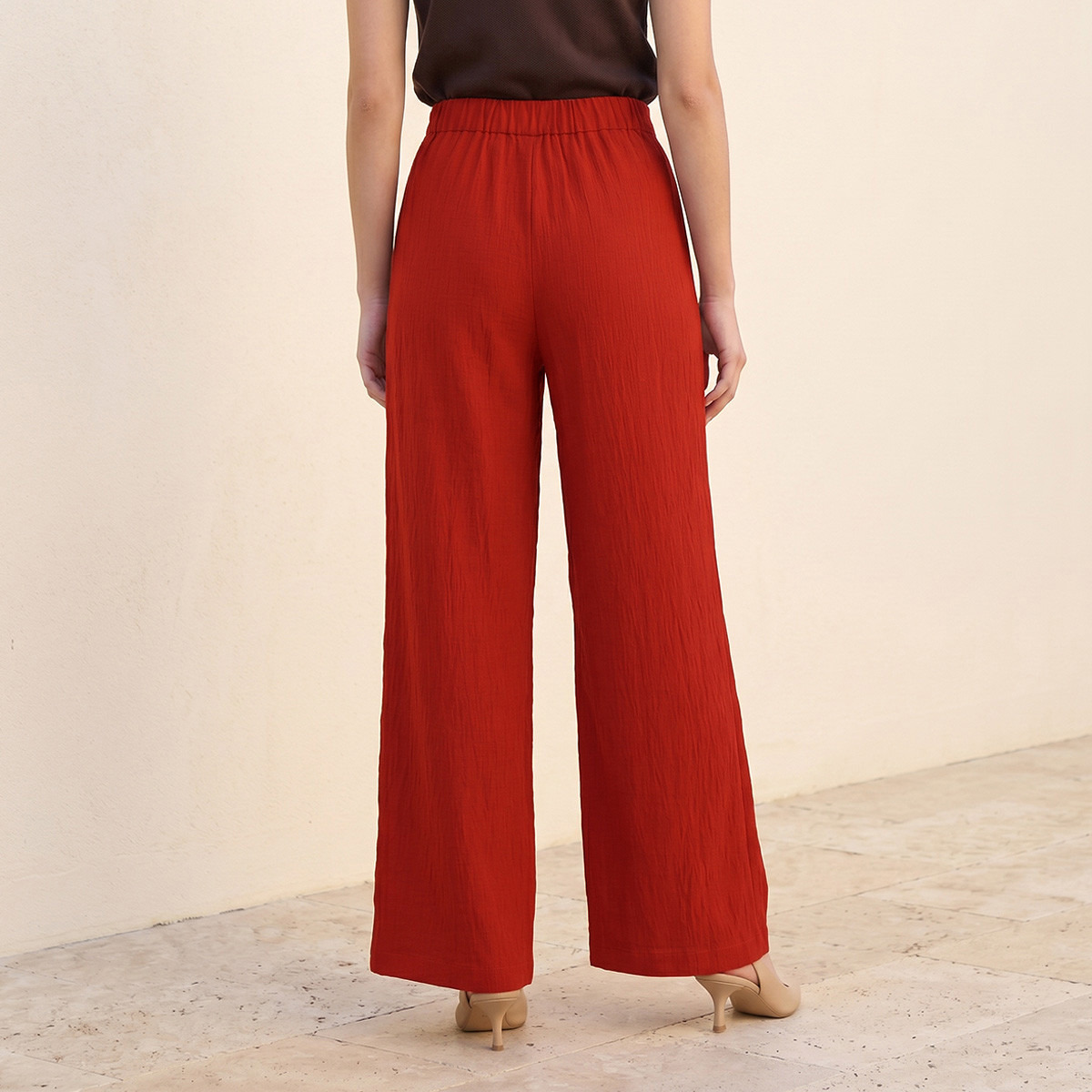 بنطلون واسع الساق بملمس بارز من سبلاش سمارت-women-clothing-trousers-image-4