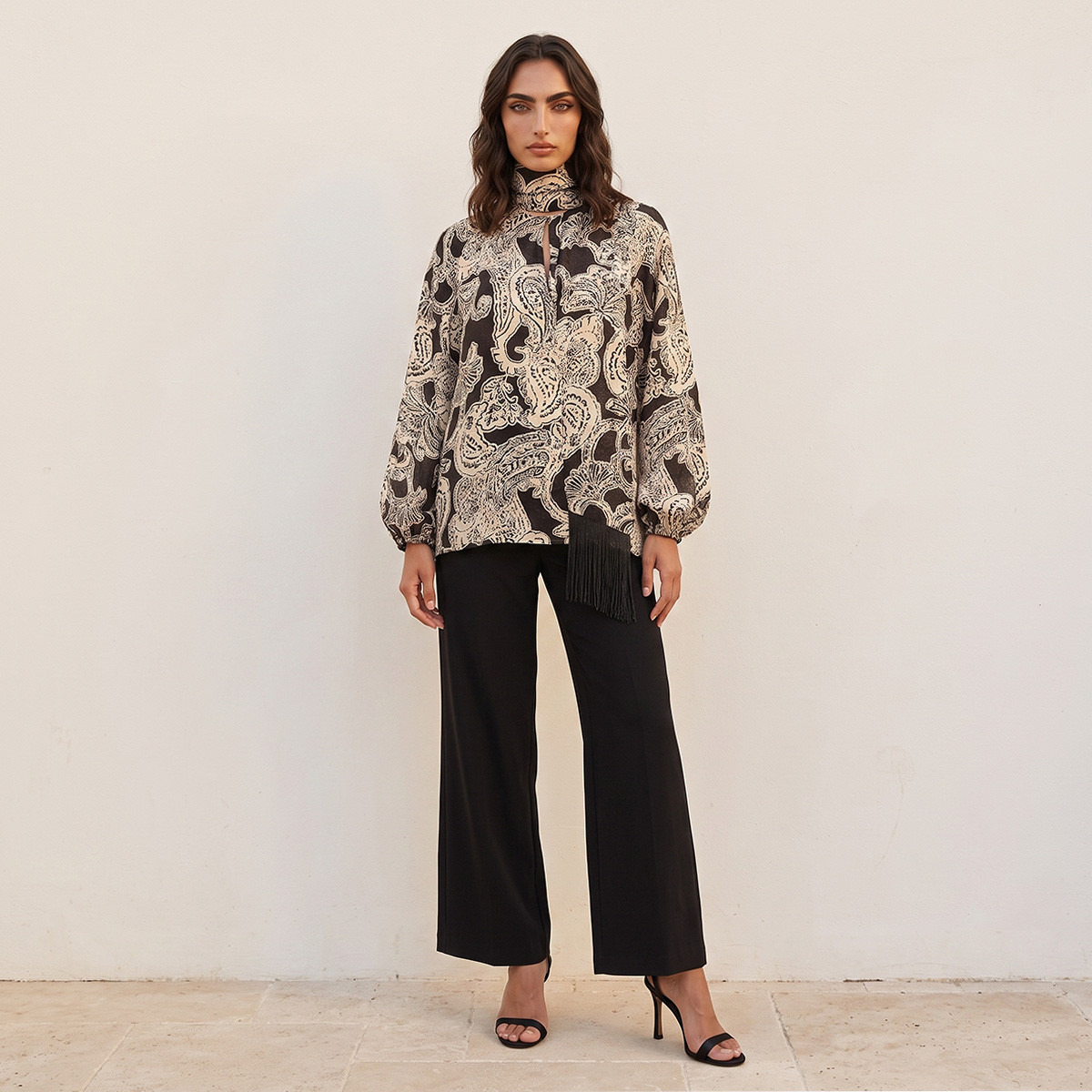 بلوزة بربطة عنق من سبلاش سمارت-women-clothing-shirtsandblouses-blouses-image-2