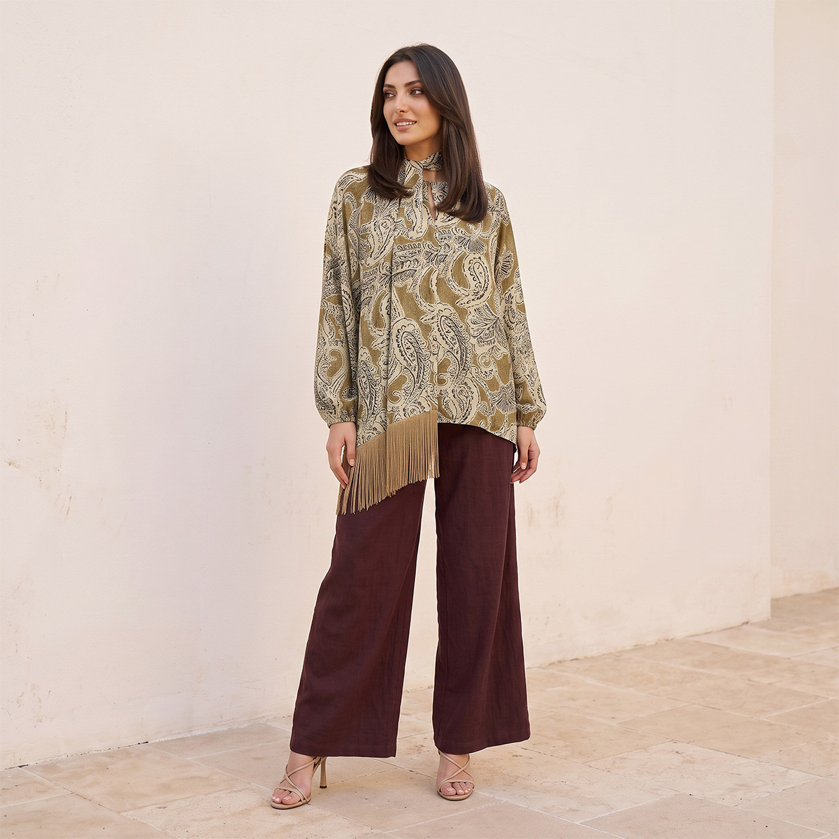 بلوزة بربطة عنق من سبلاش سمارت-women-clothing-shirtsandblouses-blouses-image-4