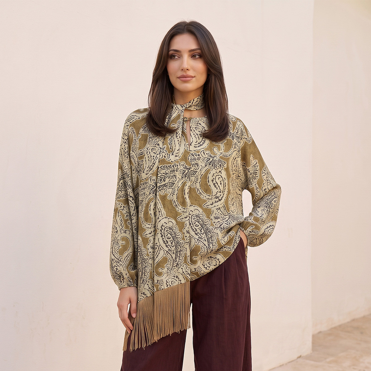 بلوزة بربطة عنق من سبلاش سمارت-women-clothing-shirtsandblouses-blouses-image-5