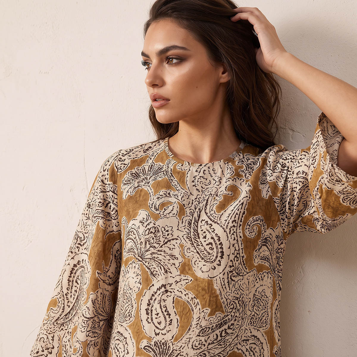 Splash Smart Paisley Print Trapeze Maxi Dress-women-clothing-dresses-image-7