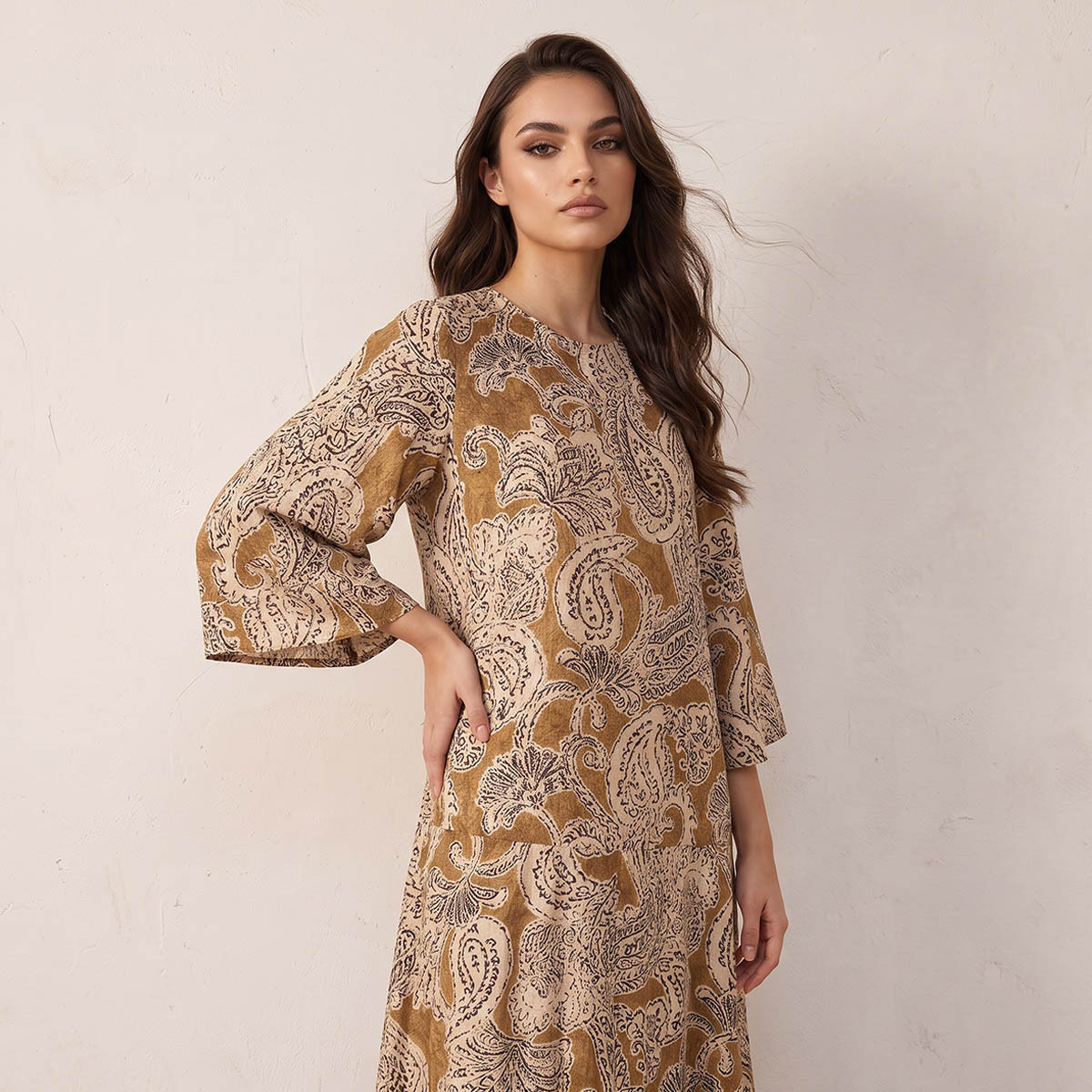 Splash Smart Paisley Print Trapeze Maxi Dress-women-clothing-dresses-image-6