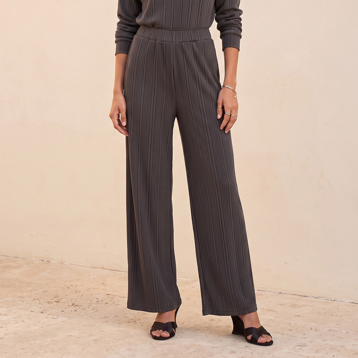 بنطلون بقصة مستقيمة من سبلاش سمارت-women-clothing-bottoms-joggers-image-1