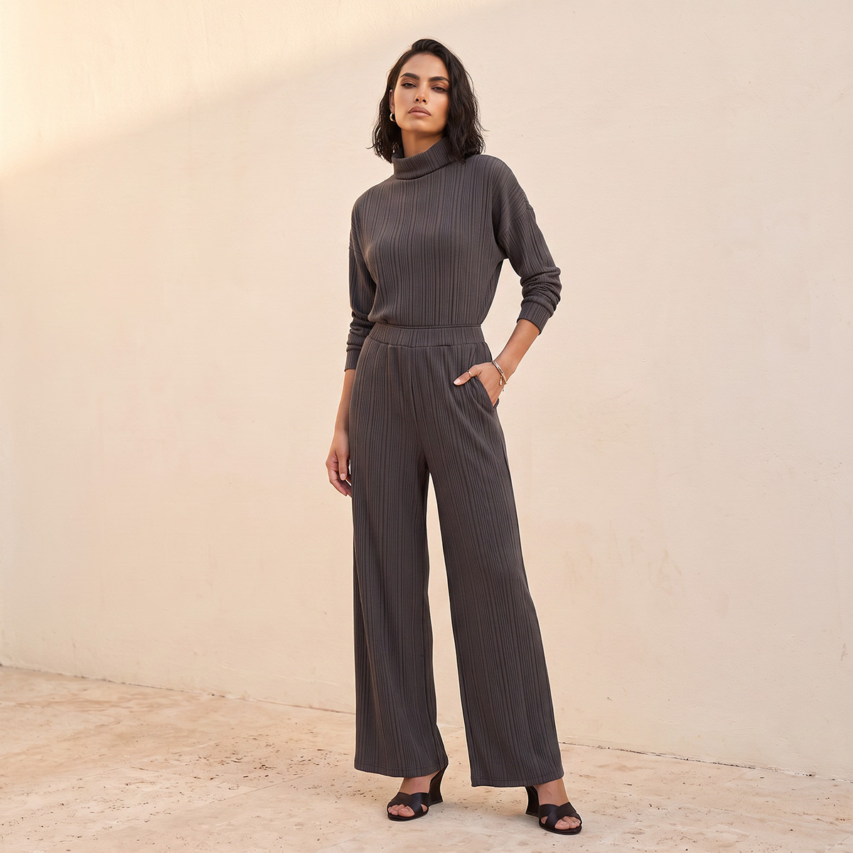بنطلون بقصة مستقيمة من سبلاش سمارت-women-clothing-bottoms-joggers-image-2