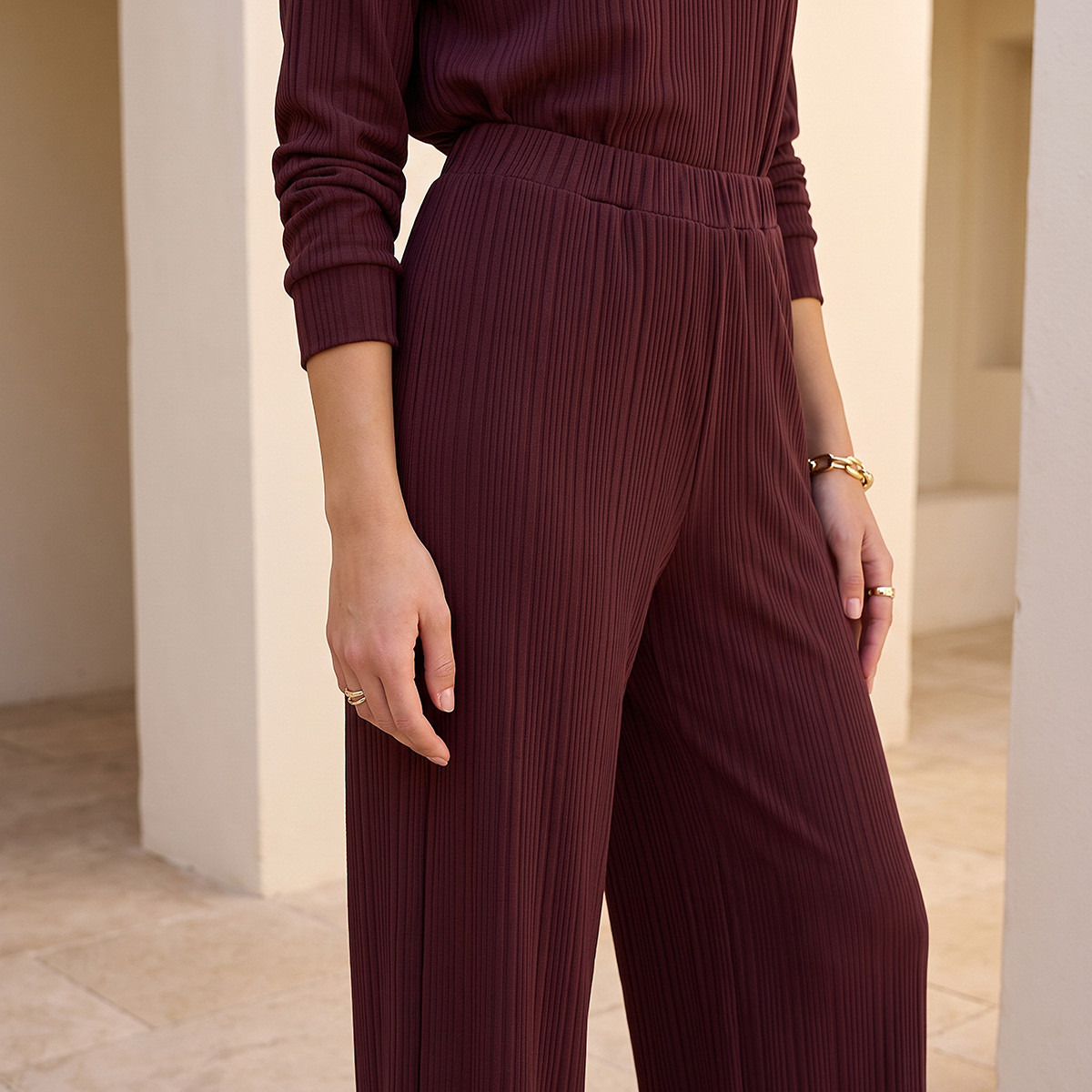بنطلون بقصة مستقيمة من سبلاش سمارت-women-clothing-bottoms-joggers-image-4