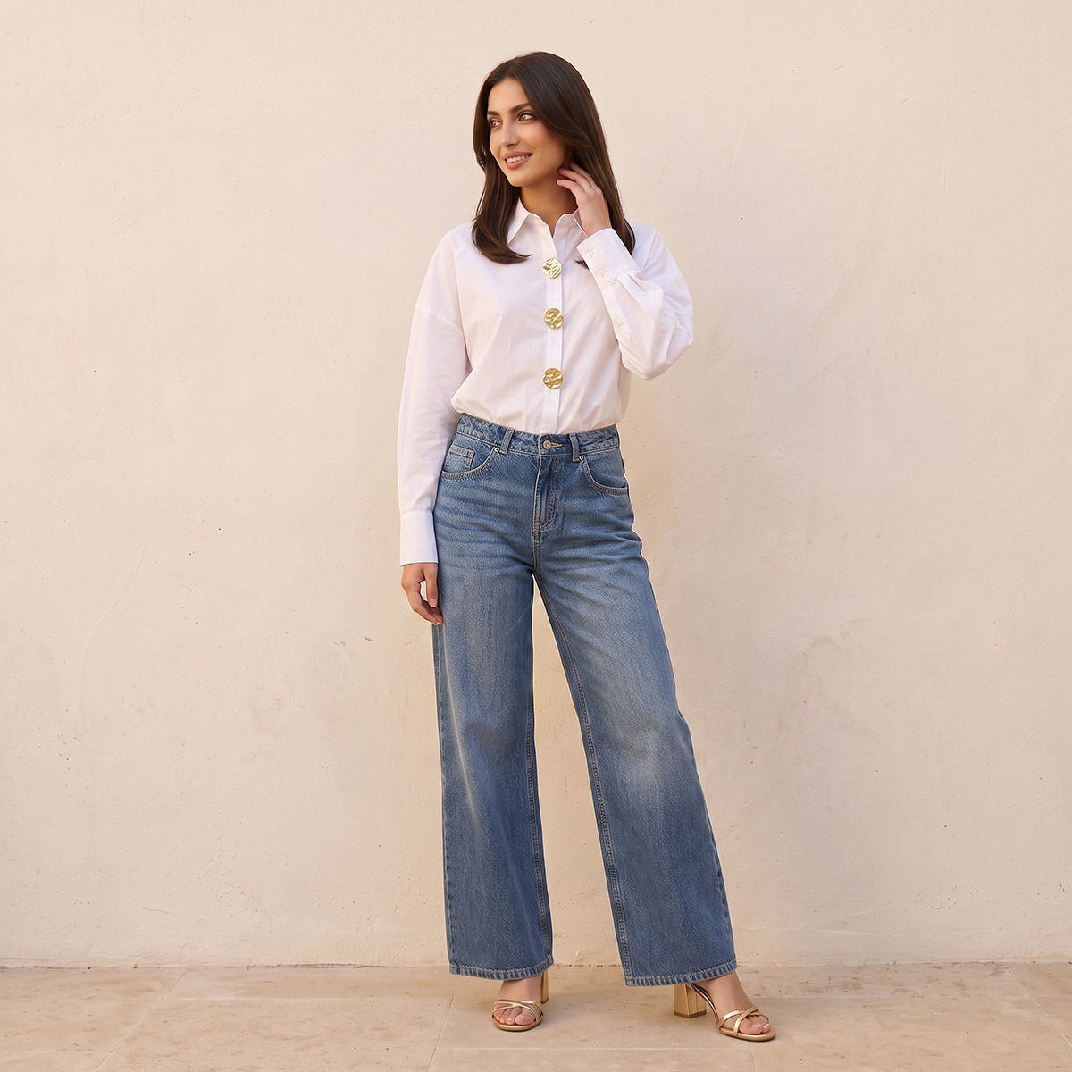 Splash Smart Shirt with Button Accent-women-clothing-shirtsandblouses-shirts-image-5