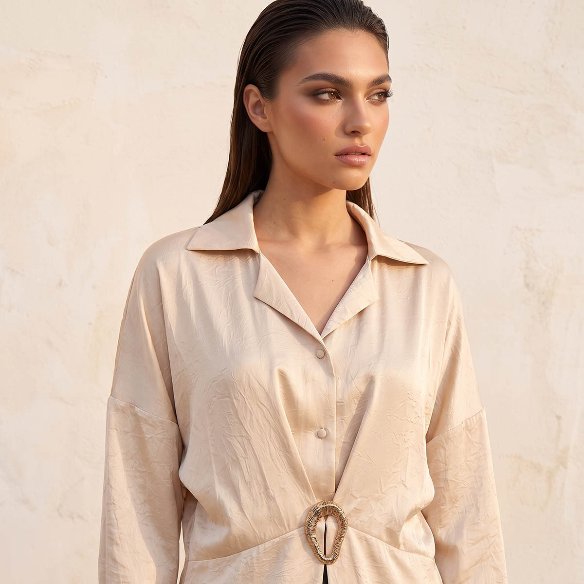 قميص بارز الملمس بإبزيم من سبلاش سمارت-women-clothing-shirtsandblouses-shirts-image-3