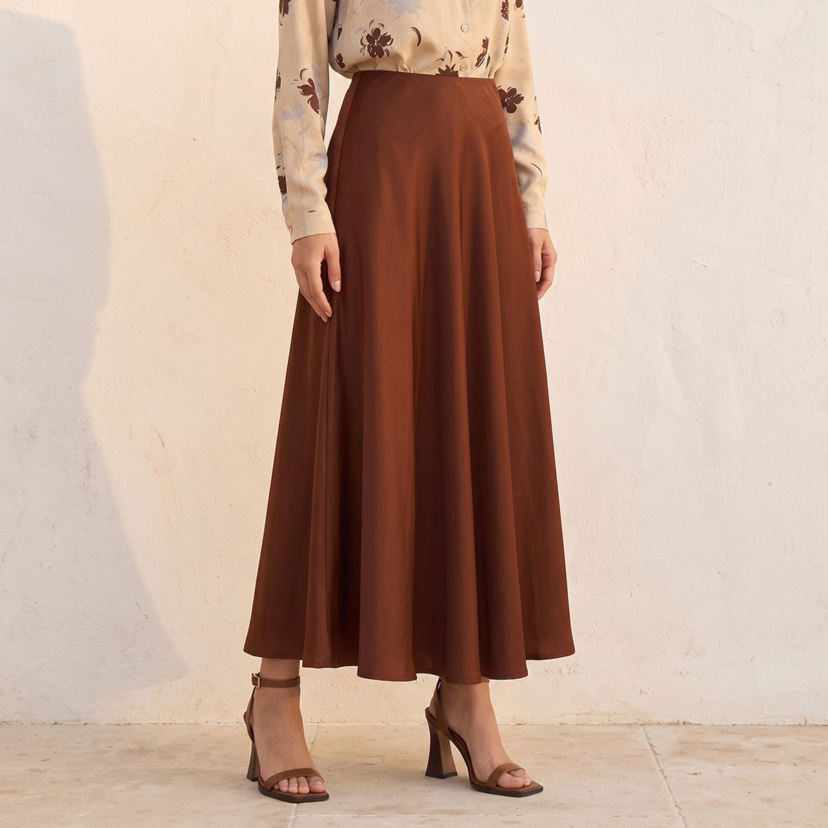 Splash Smart Maxi Length Fluid Skirt-women-clothing-skirts-image-2
