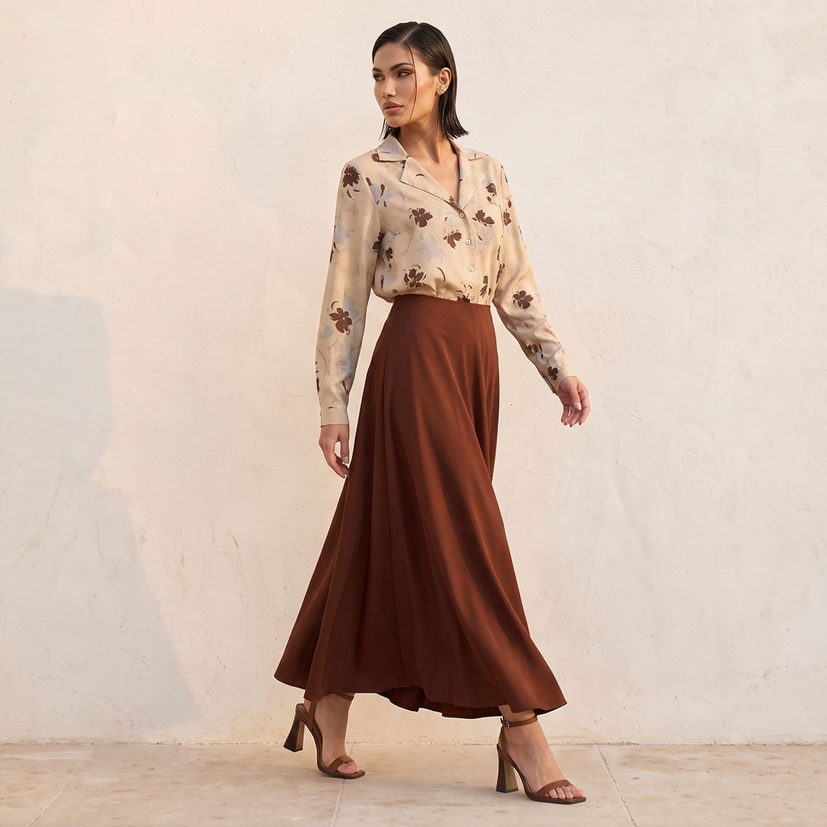 Splash Smart Maxi Length Fluid Skirt-women-clothing-skirts-image-3