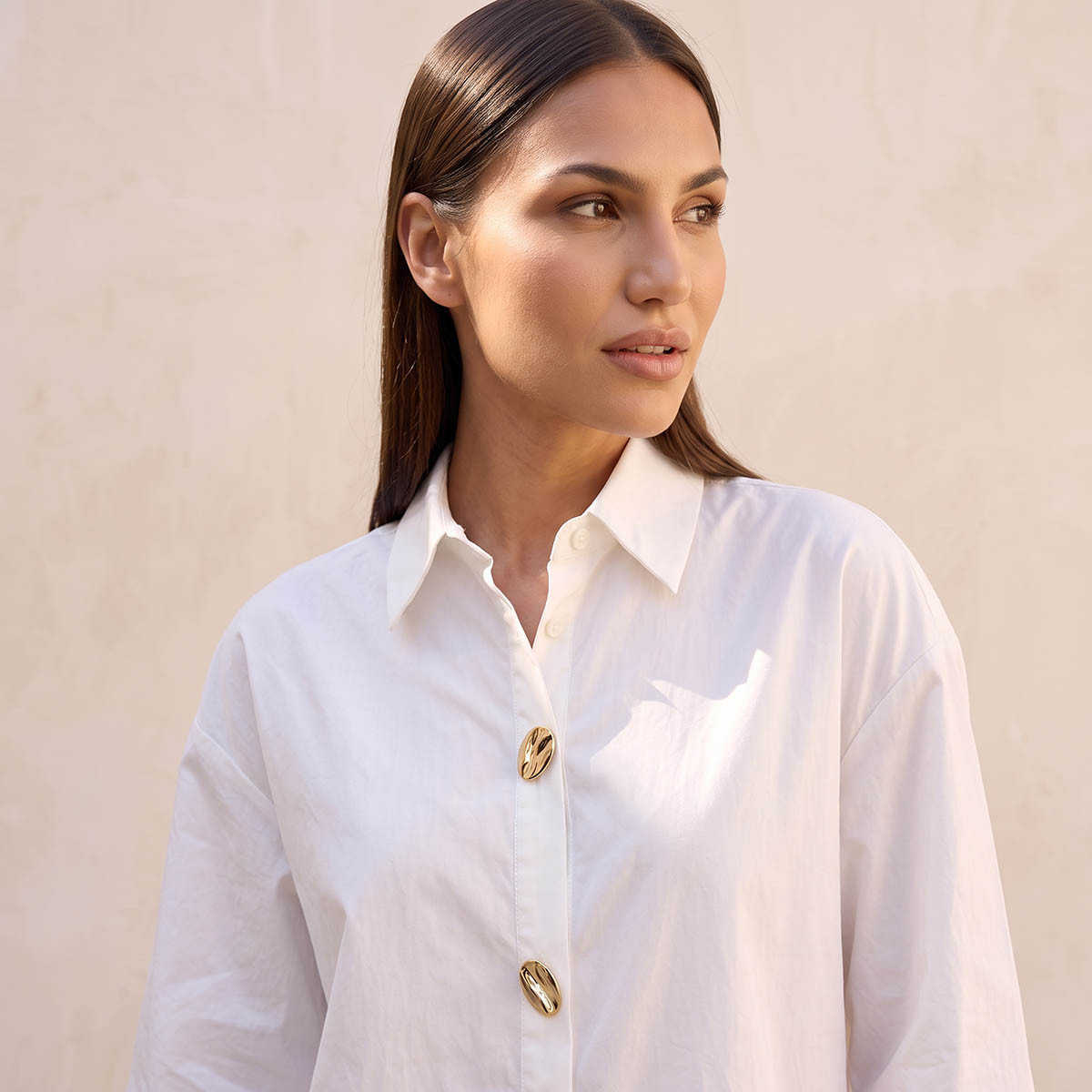 قميص فضفاض بأزرار ميتاليك من سبلاش سمارت-women-clothing-shirtsandblouses-shirts-image-7