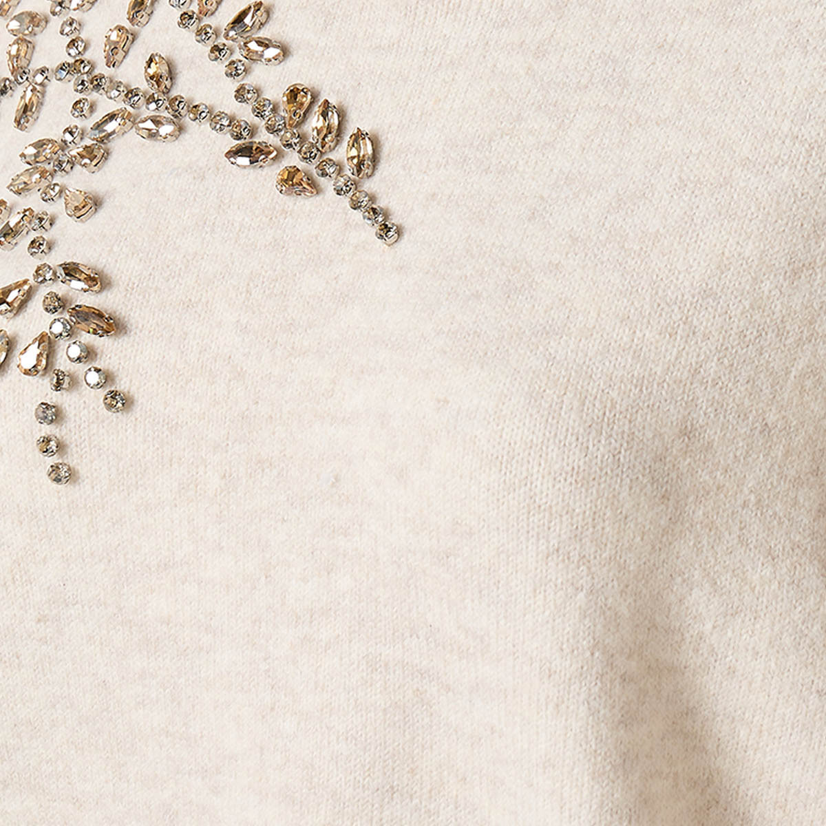Splash Smart Leaf Embellished Sweater with Crew Neck-women-winterwear-cardigansandjumpers-jumpers-image-3