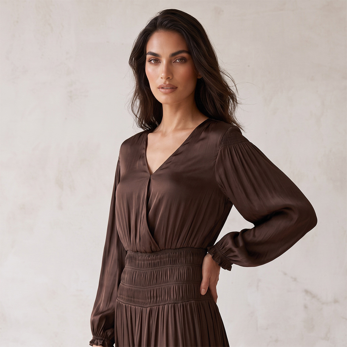 فستان ملفوف بدرزات من سبلاش سمارت-women-clothing-dresses-image-5