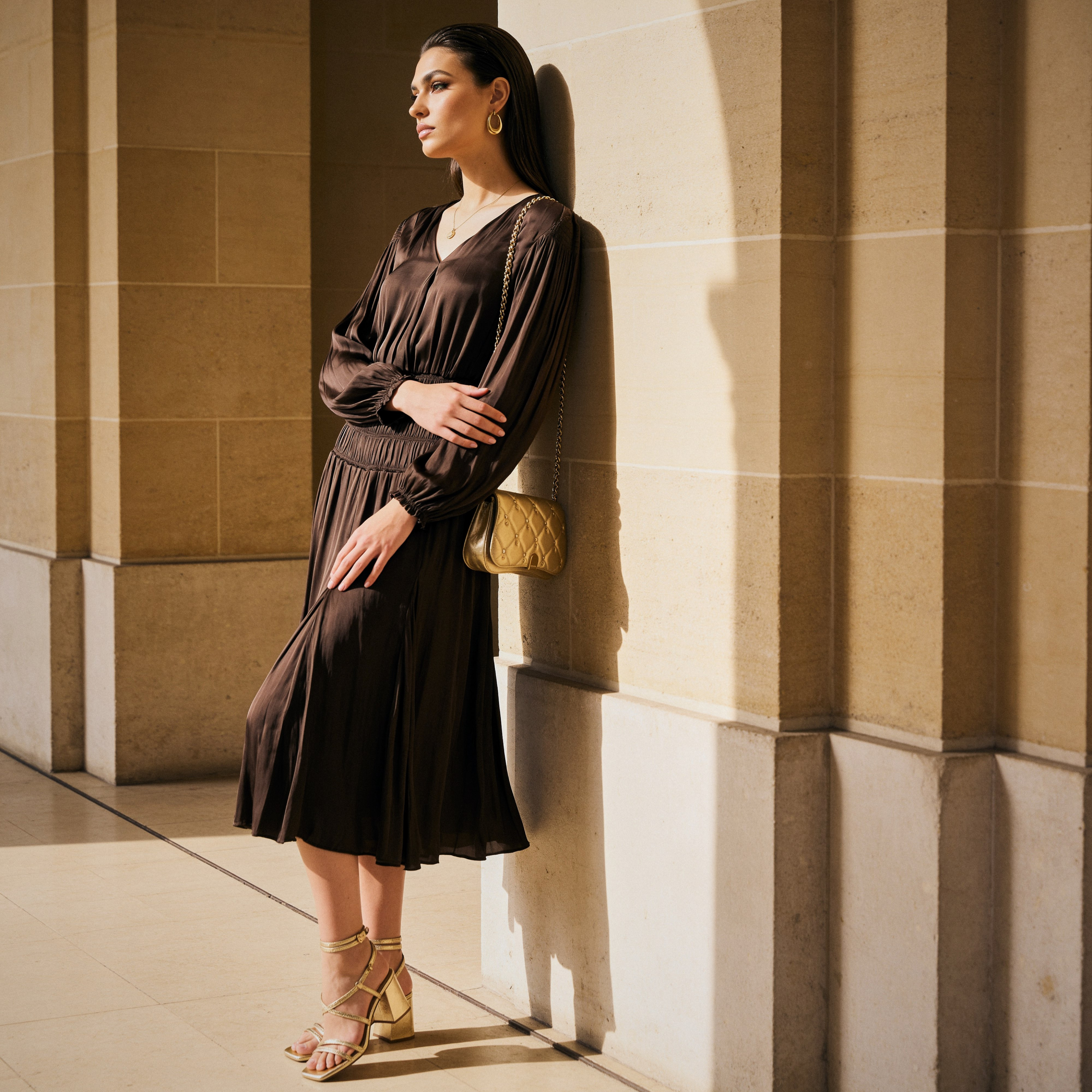فستان ملفوف بدرزات من سبلاش سمارت-women-clothing-dresses-image-1