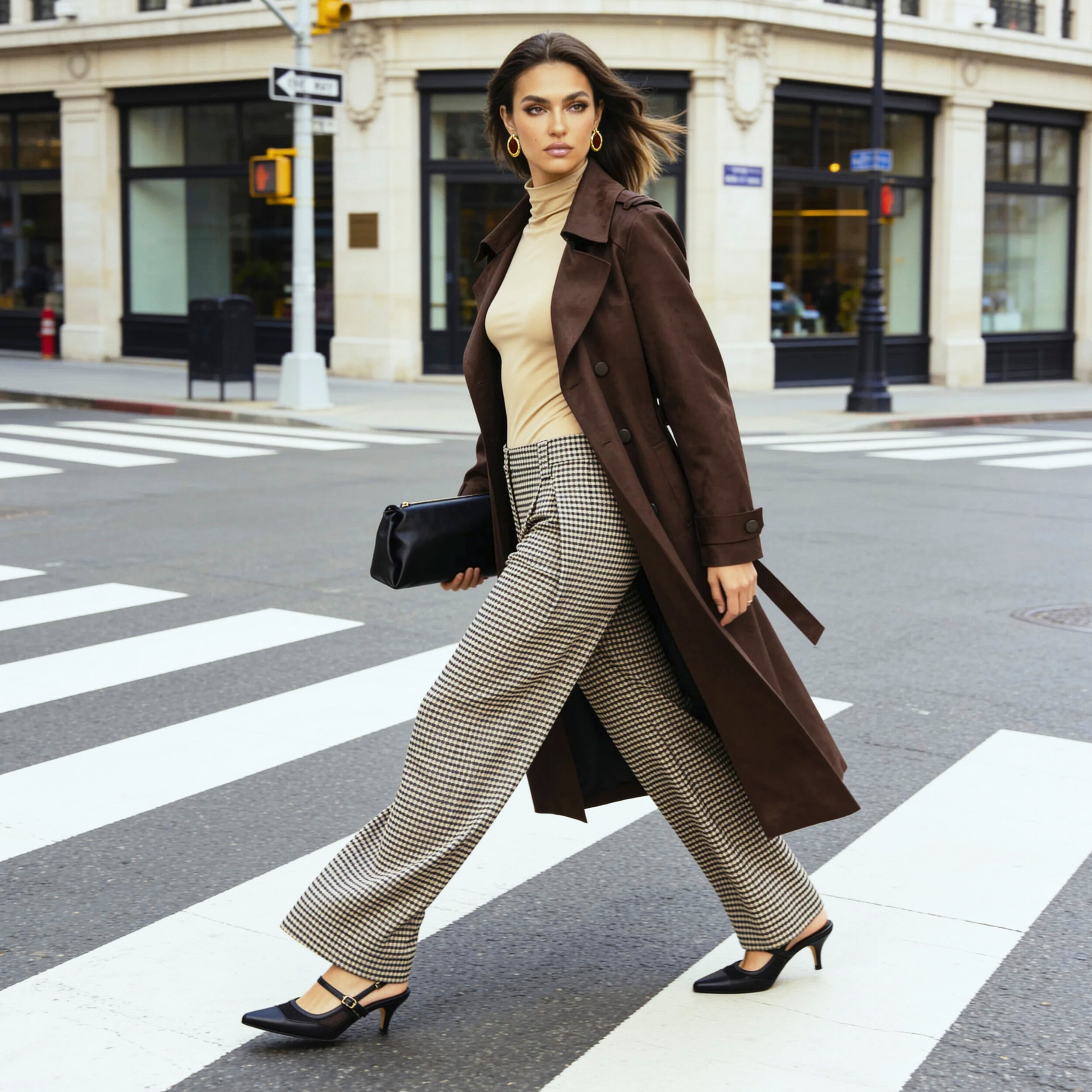 معطف ترنش شمواه بحزام من سبلاش سمارت-women-winterwear-coatsandjackets-coats-image-1