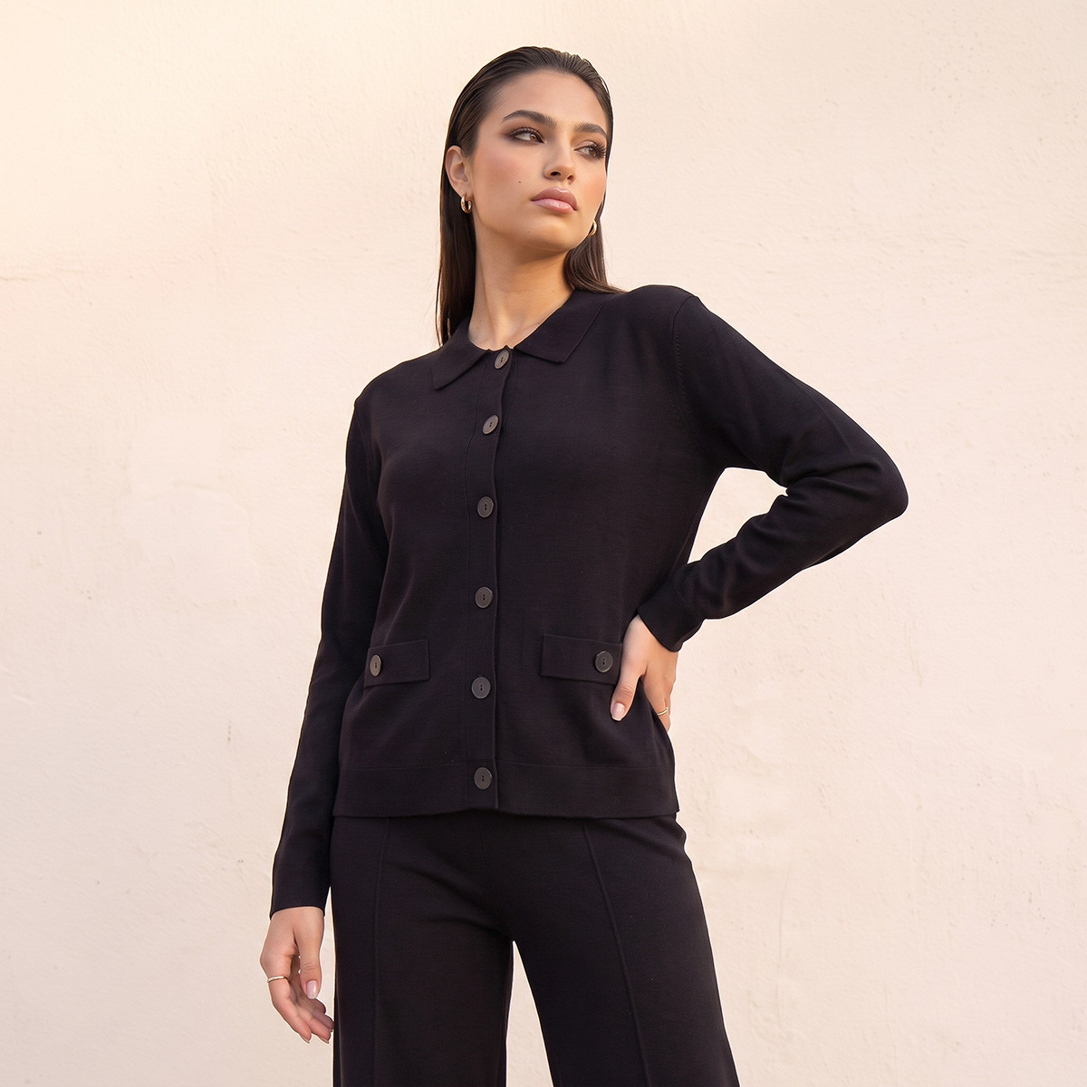 Splash Smart Relaxed Fit Cardigan-women-winterwear-cardigansandjumpers-cardigans-image-2