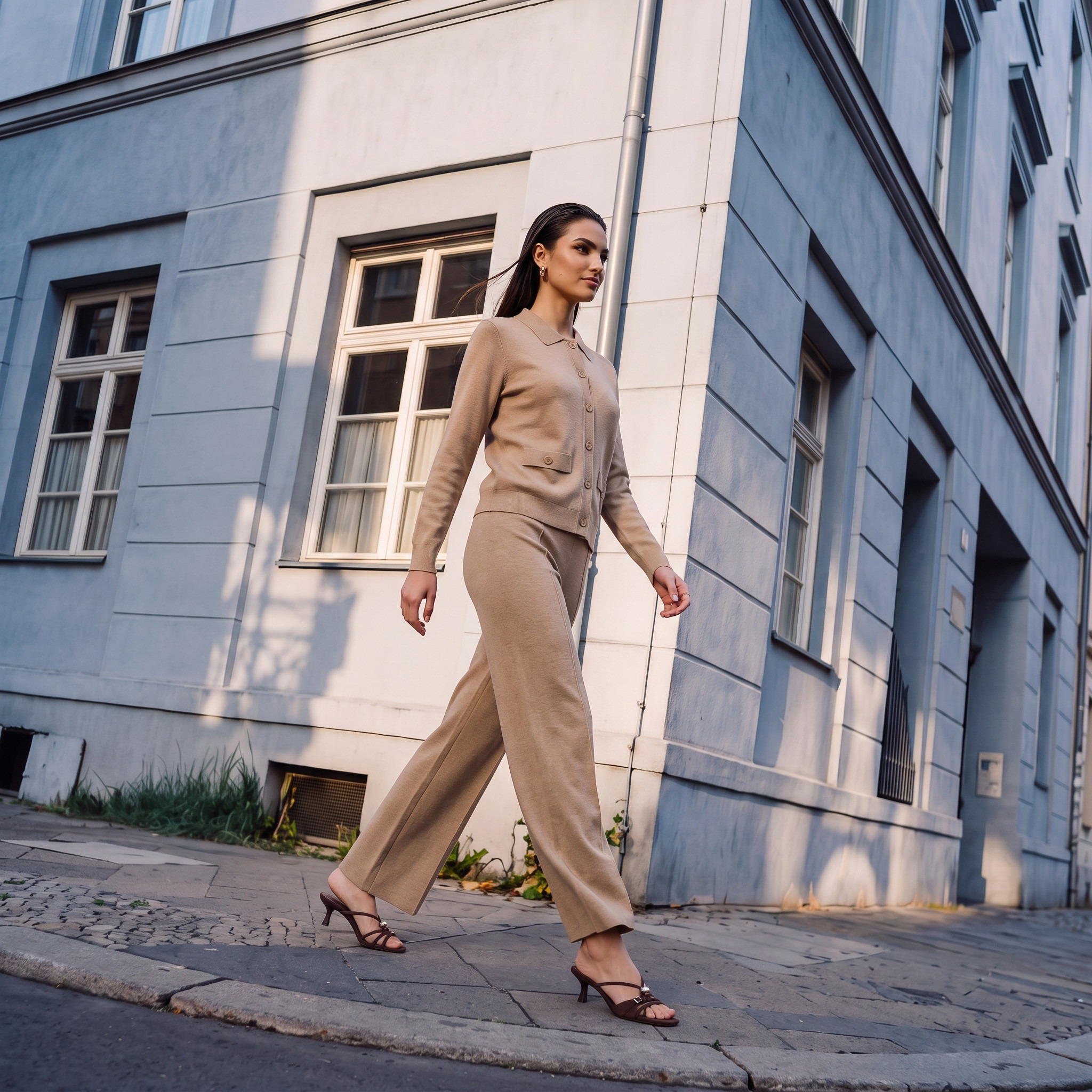 Splash Smart Wide Leg Pants with Pintuck Accent-women-clothing-trousers-image-1