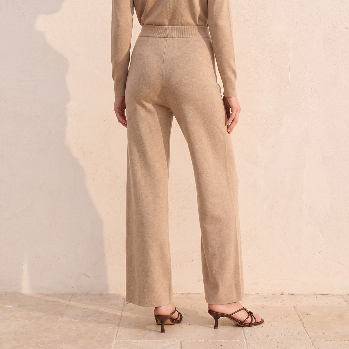 Splash Smart Wide Leg Pants with Pintuck Accent-women-clothing-trousers-image-4