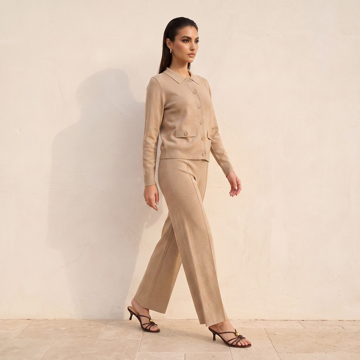 Splash Smart Wide Leg Pants with Pintuck Accent-women-clothing-trousers-image-5