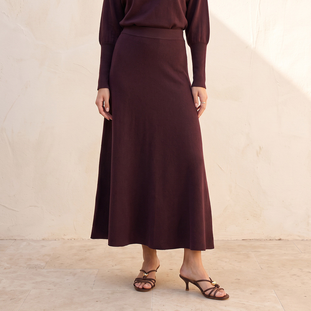 Splash Smart Ribbed A-line Skirt-women-clothing-skirts-image-2