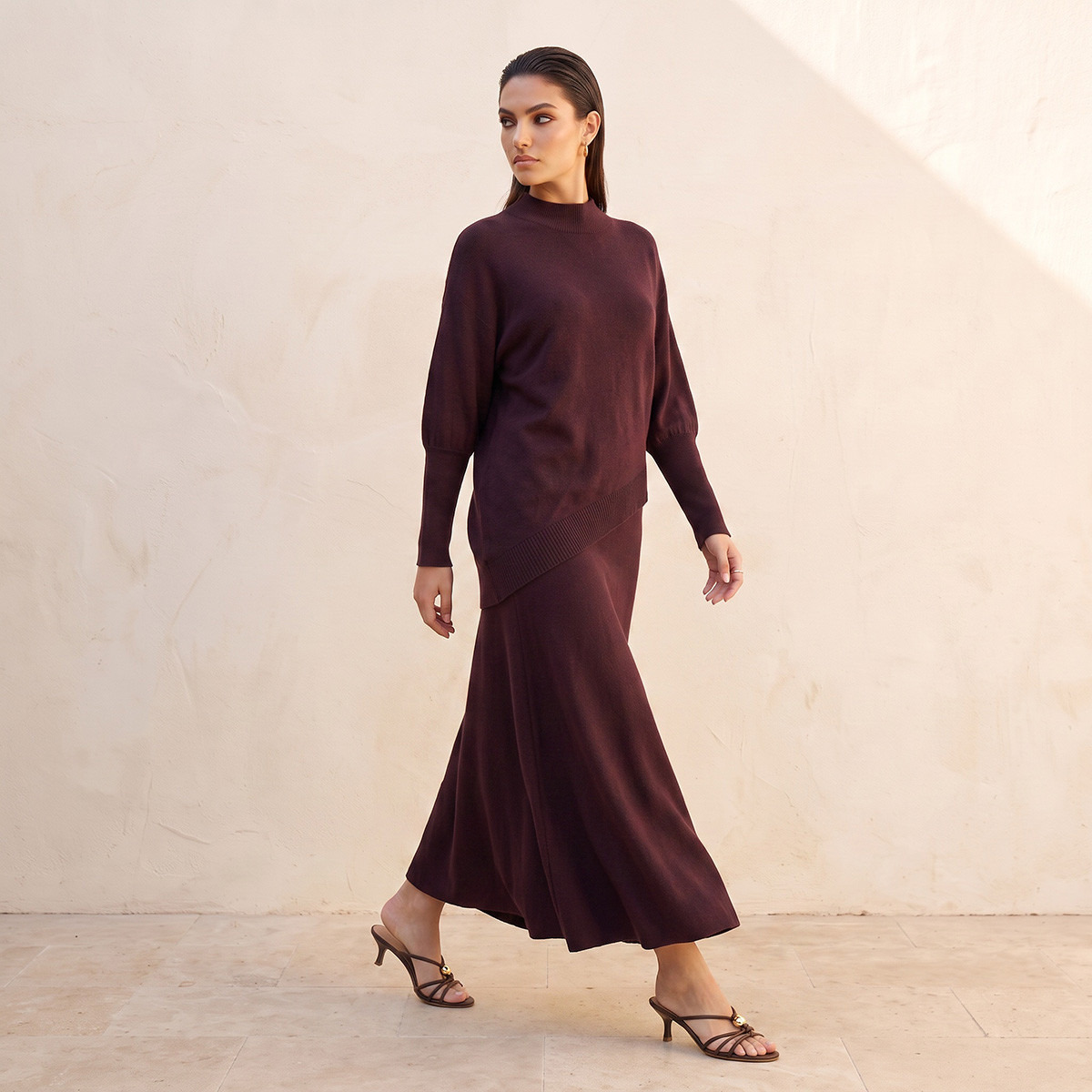 Splash Smart Ribbed A-line Skirt-women-clothing-skirts-image-3