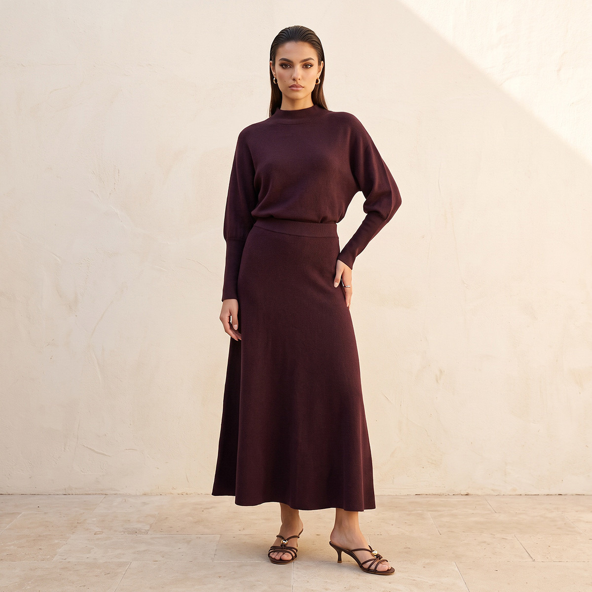 Splash Smart Ribbed A-line Skirt-women-clothing-skirts-image-5
