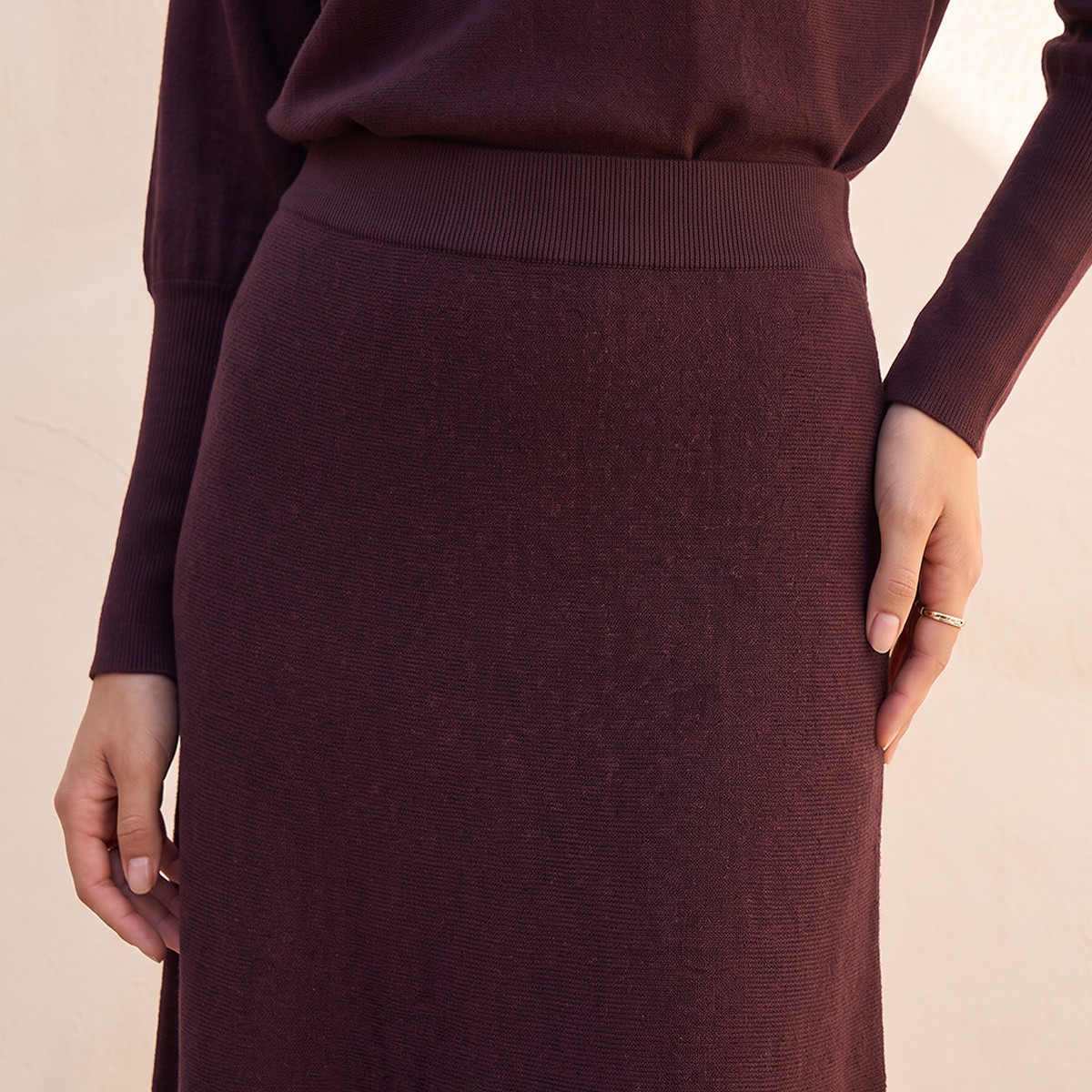 Splash Smart Ribbed A-line Skirt-women-clothing-skirts-image-6