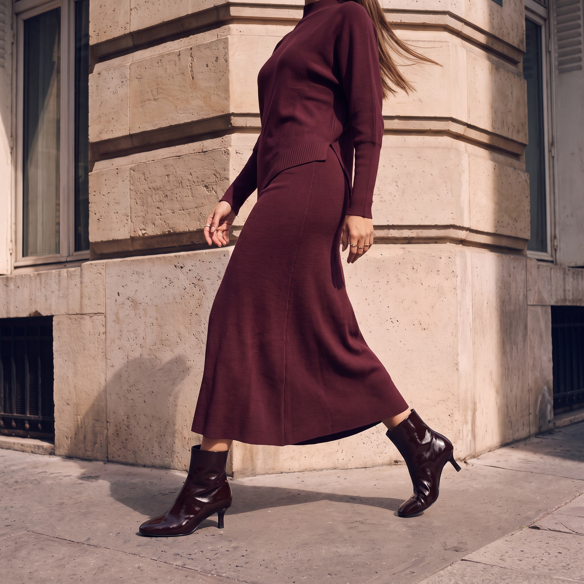 Splash Smart Ribbed A-line Skirt-women-clothing-skirts-image-1