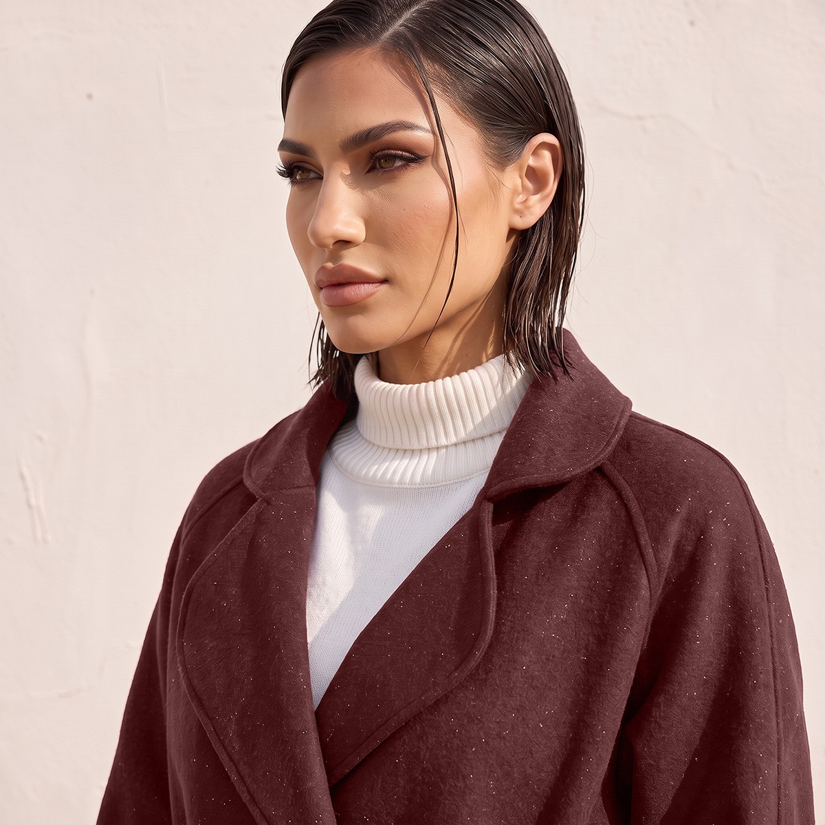 Splash Smart Felt Coat with Tie-Up Belt-women-winterwear-coatsandjackets-coats-image-4
