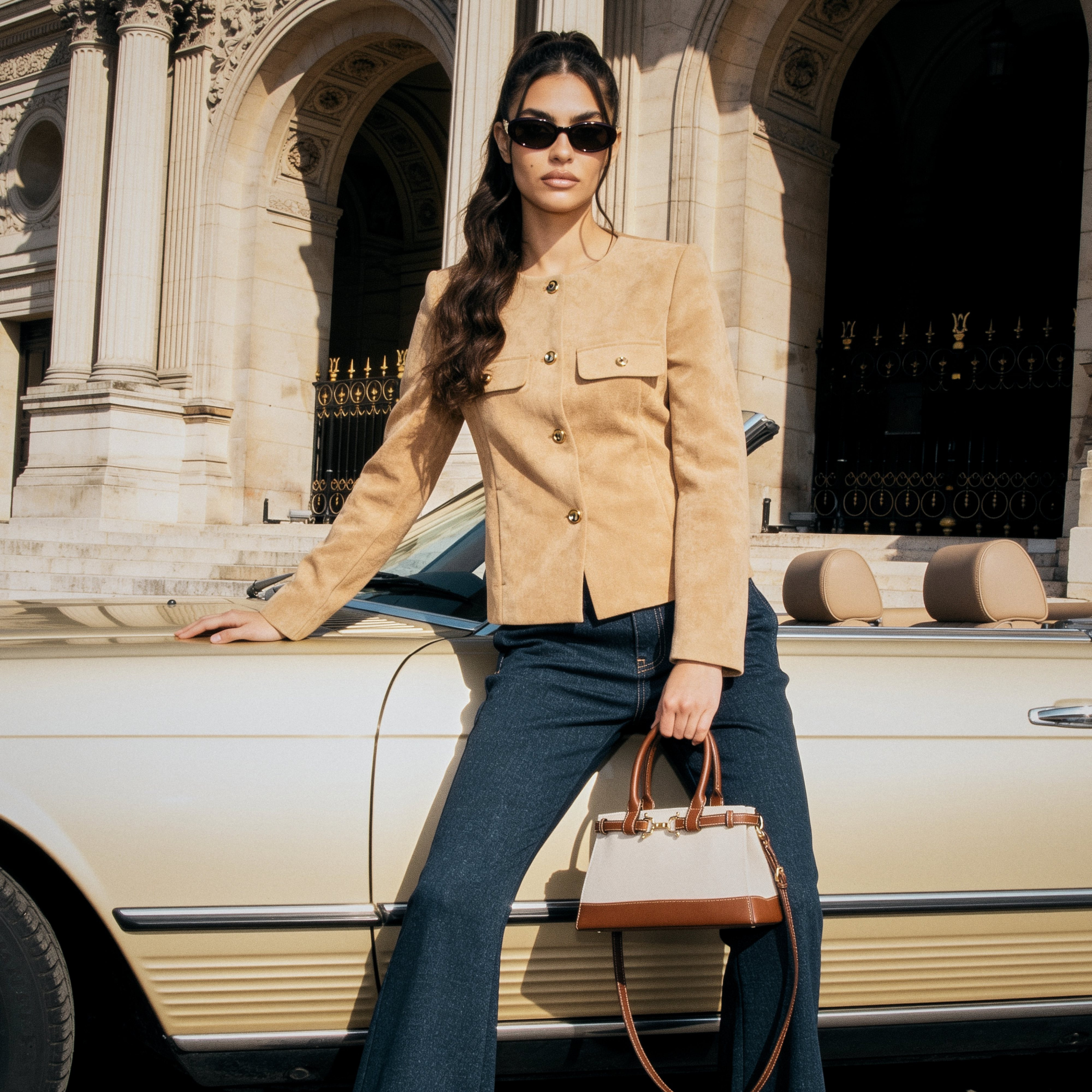 جاكيت من الشمواه بتفاصيل أزرار من سبلاش سمارت-women-winterwear-coatsandjackets-jackets-image-1