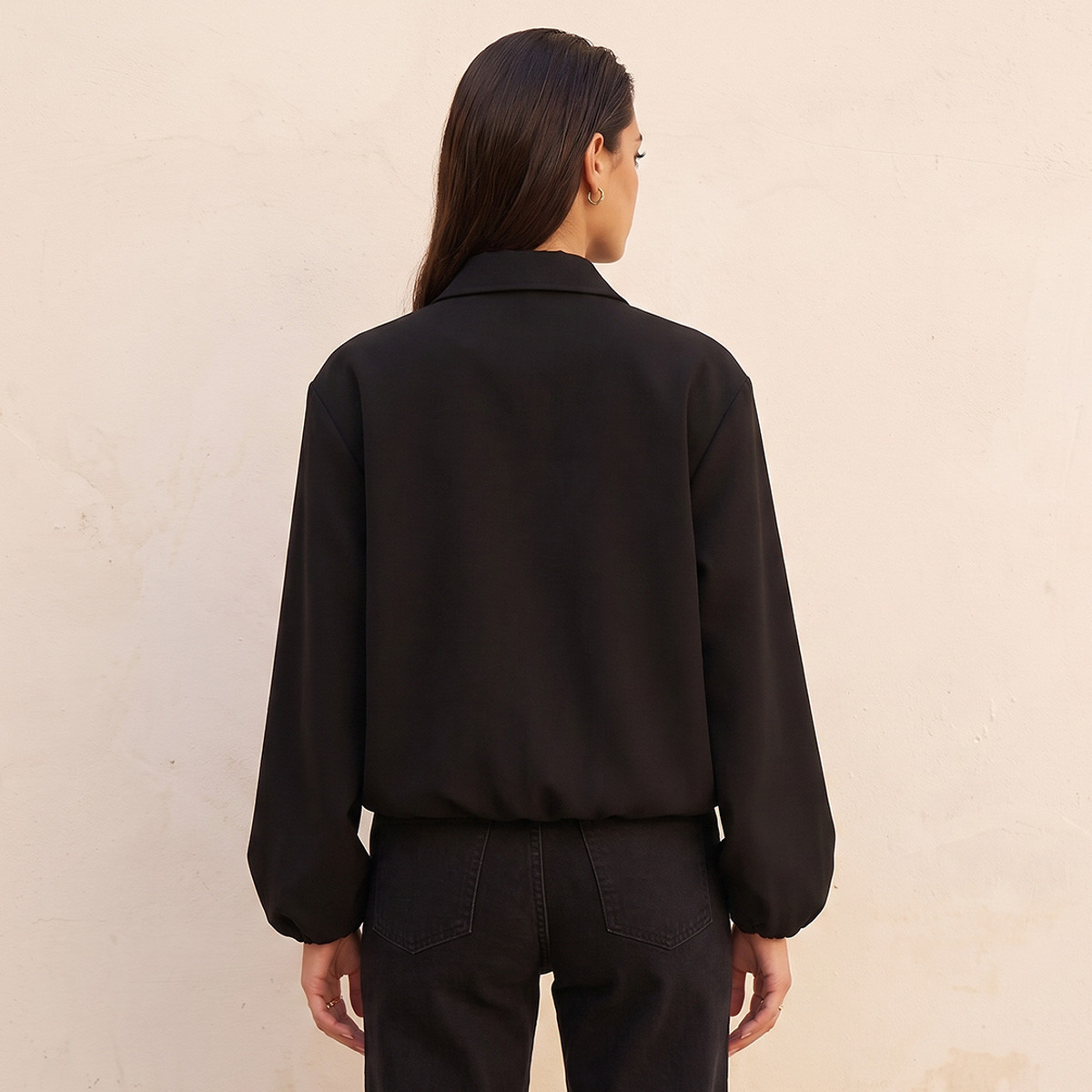 جاكيت بومبر كريب بسحاب للإغلاق من سبلاش سمارت-women-winterwear-coatsandjackets-jackets-image-4