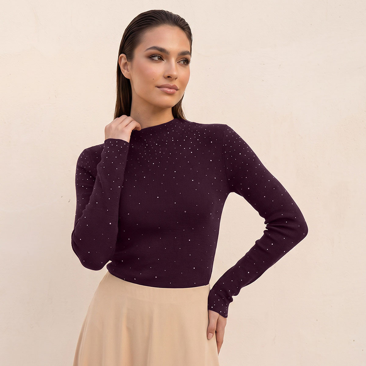 تيشيرت بتفاصيل هوت فيكس من سبلاش سمارت-women-clothing-tshirts-image-1
