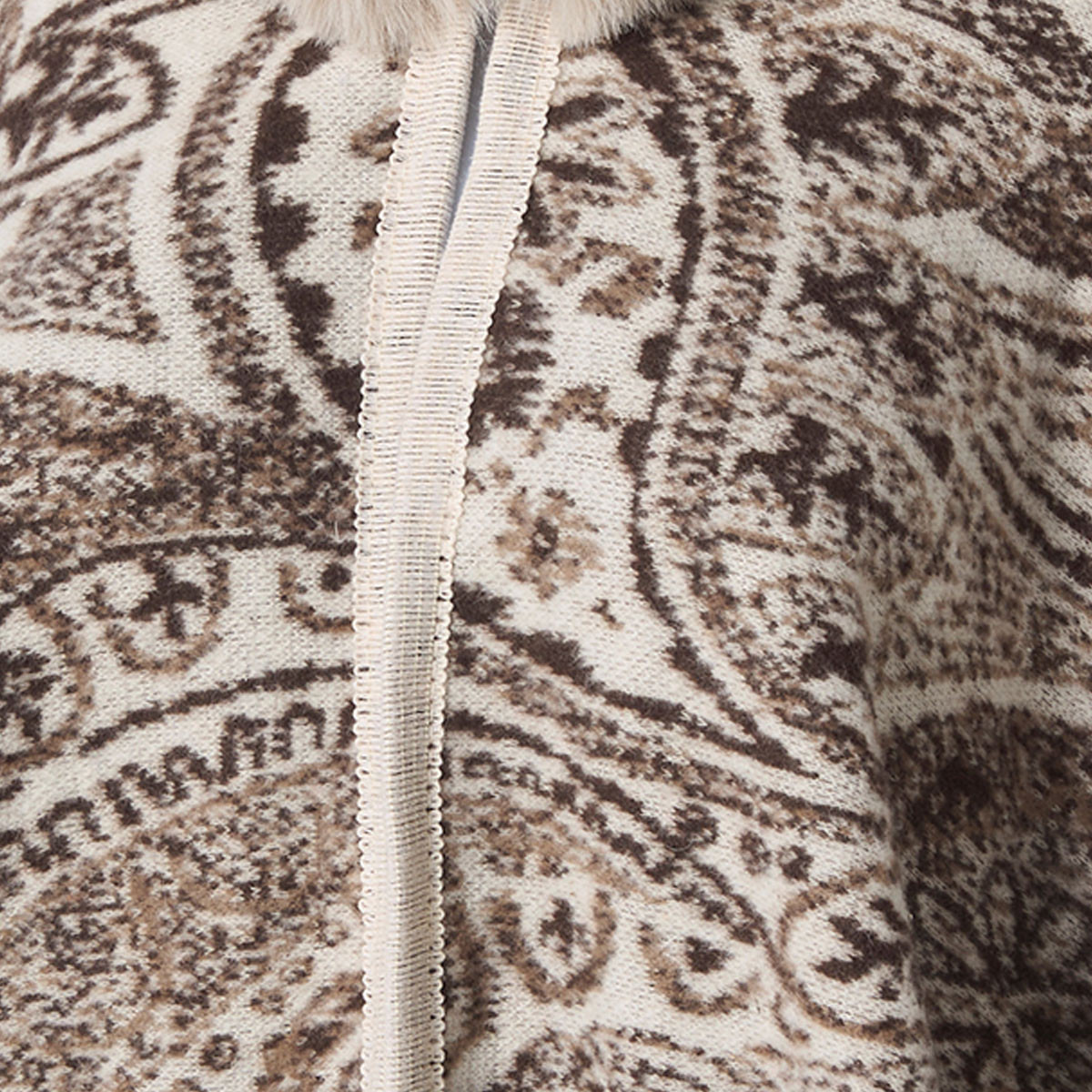 Splash Smart Relaxed Fit Paisley Print Hooded Poncho-women-winterwear-cardigansandjumpers-cardigans-image-8