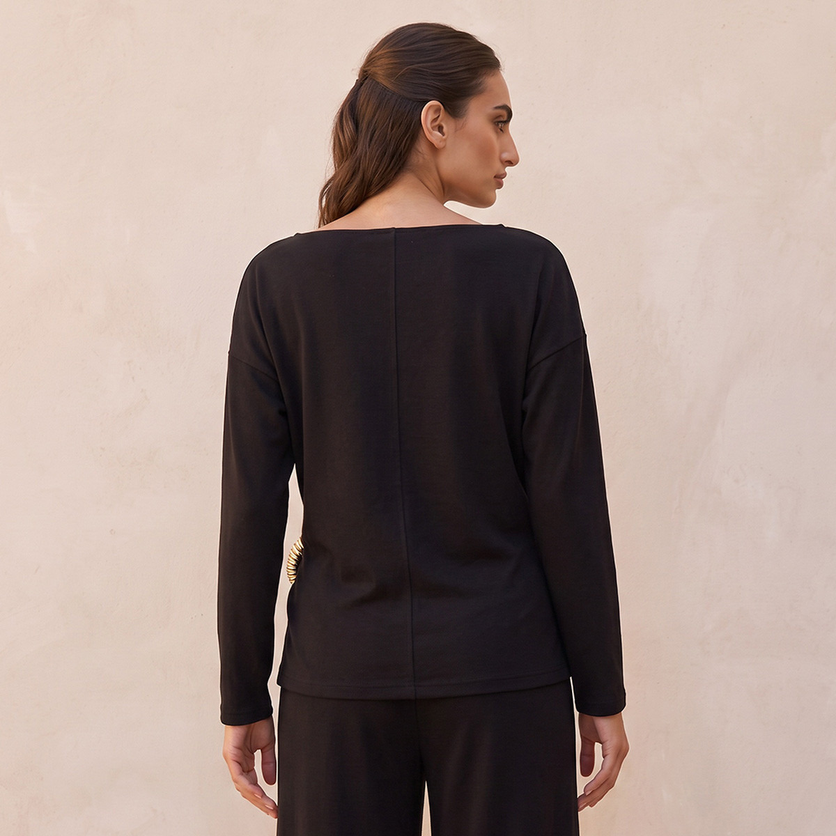 Splash Smart Top with Buckle Detail-women-clothing-shirtsandblouses-blouses-image-3