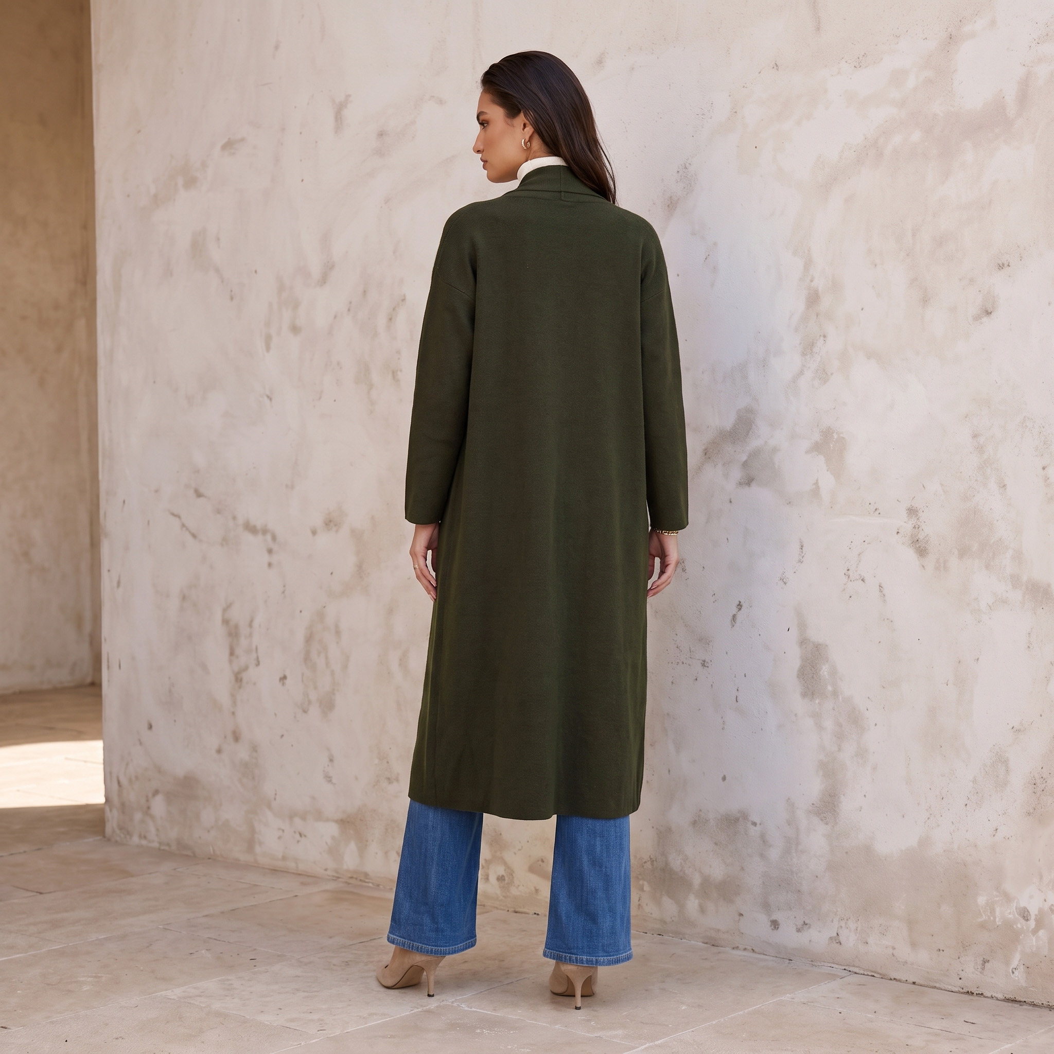 Splash Smart Textured Cardigan with Open Front-women-winterwear-cardigansandjumpers-cardigans-image-3