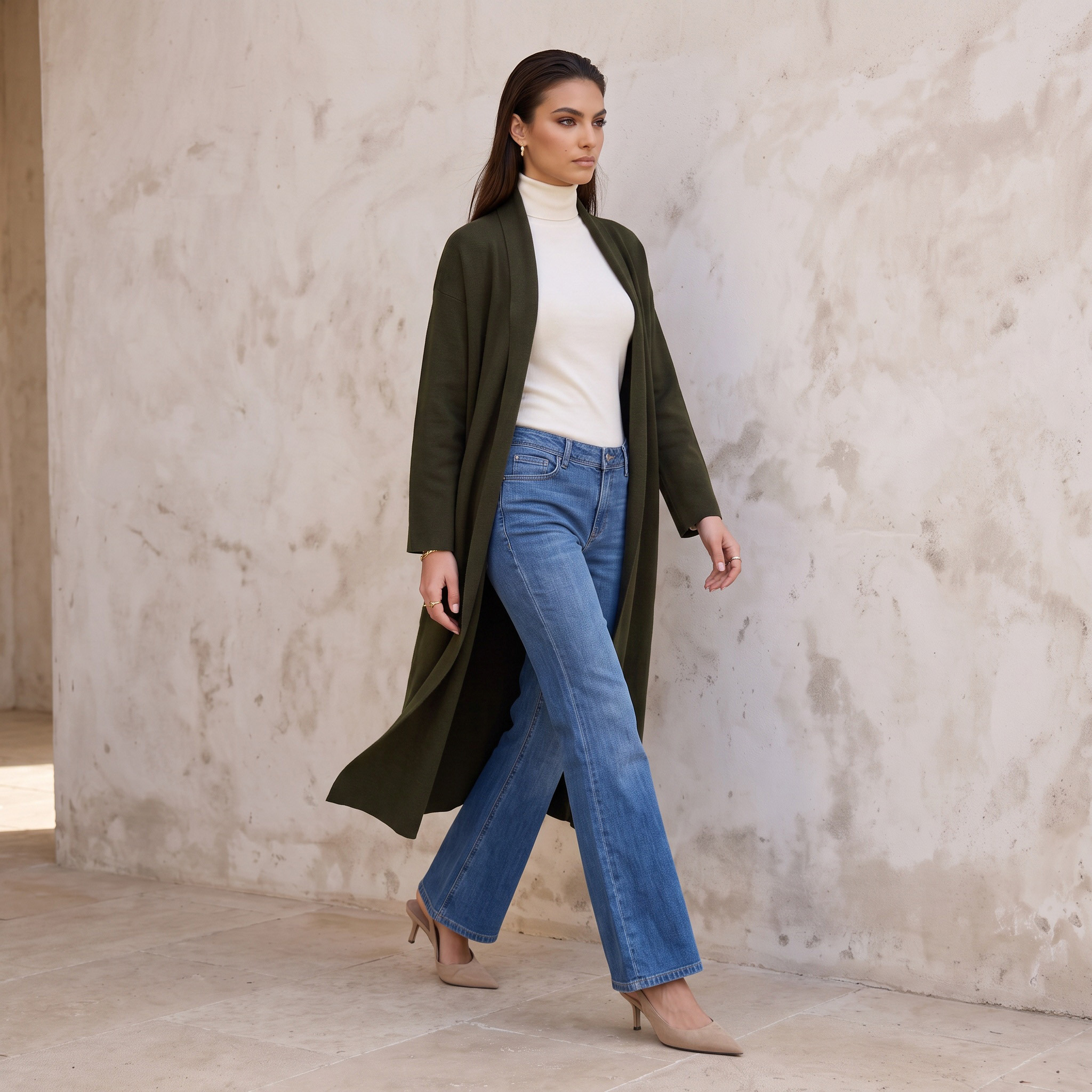 Splash Smart Textured Cardigan with Open Front-women-winterwear-cardigansandjumpers-cardigans-image-4