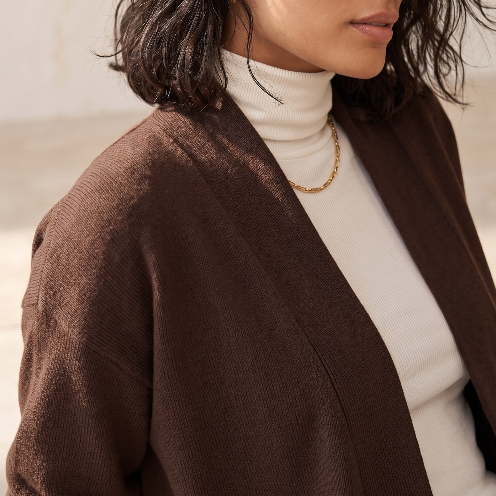 Splash Smart Textured Cardigan with Open Front-women-winterwear-cardigansandjumpers-cardigans-image-5