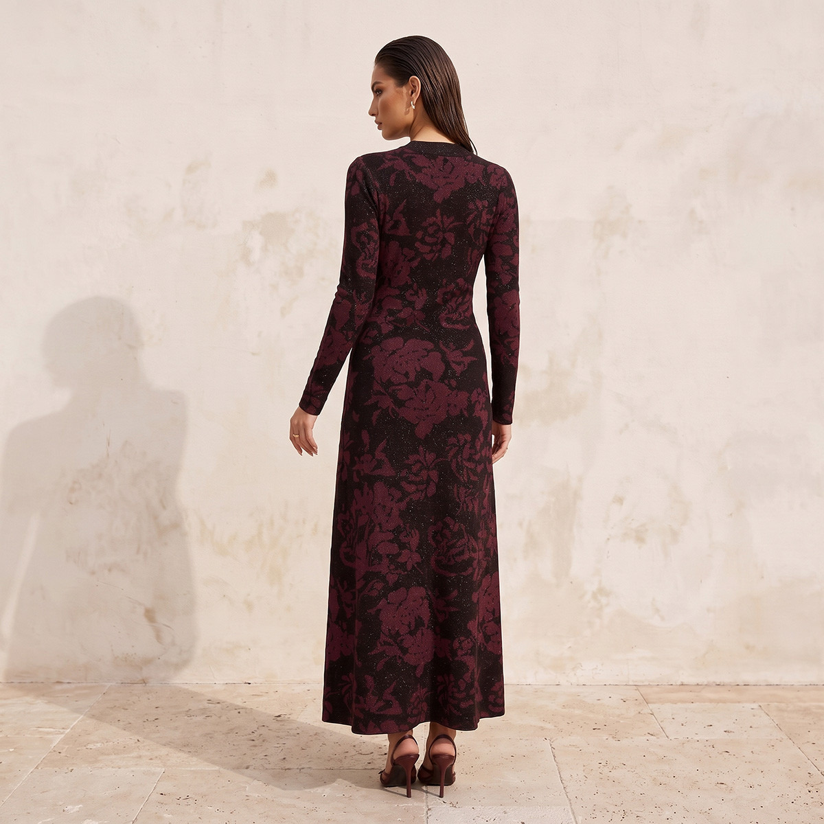 Splash Smart Maxi Length A-line Dress with Floral Print-women-clothing-dresses-image-3