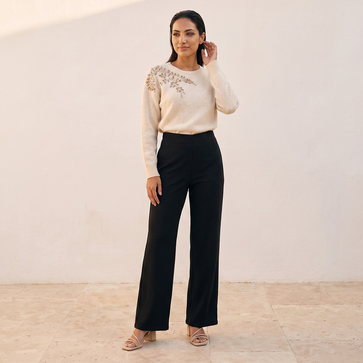 بنطلون واسع الساق من سبلاش سمارت-women-clothing-trousers-image-3