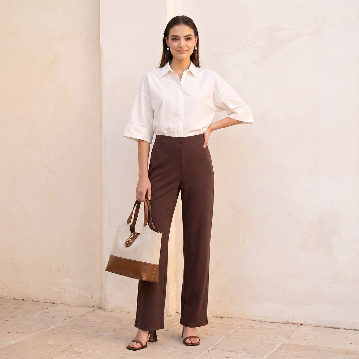 بنطلون واسع الساق من سبلاش سمارت-women-clothing-trousers-image-3
