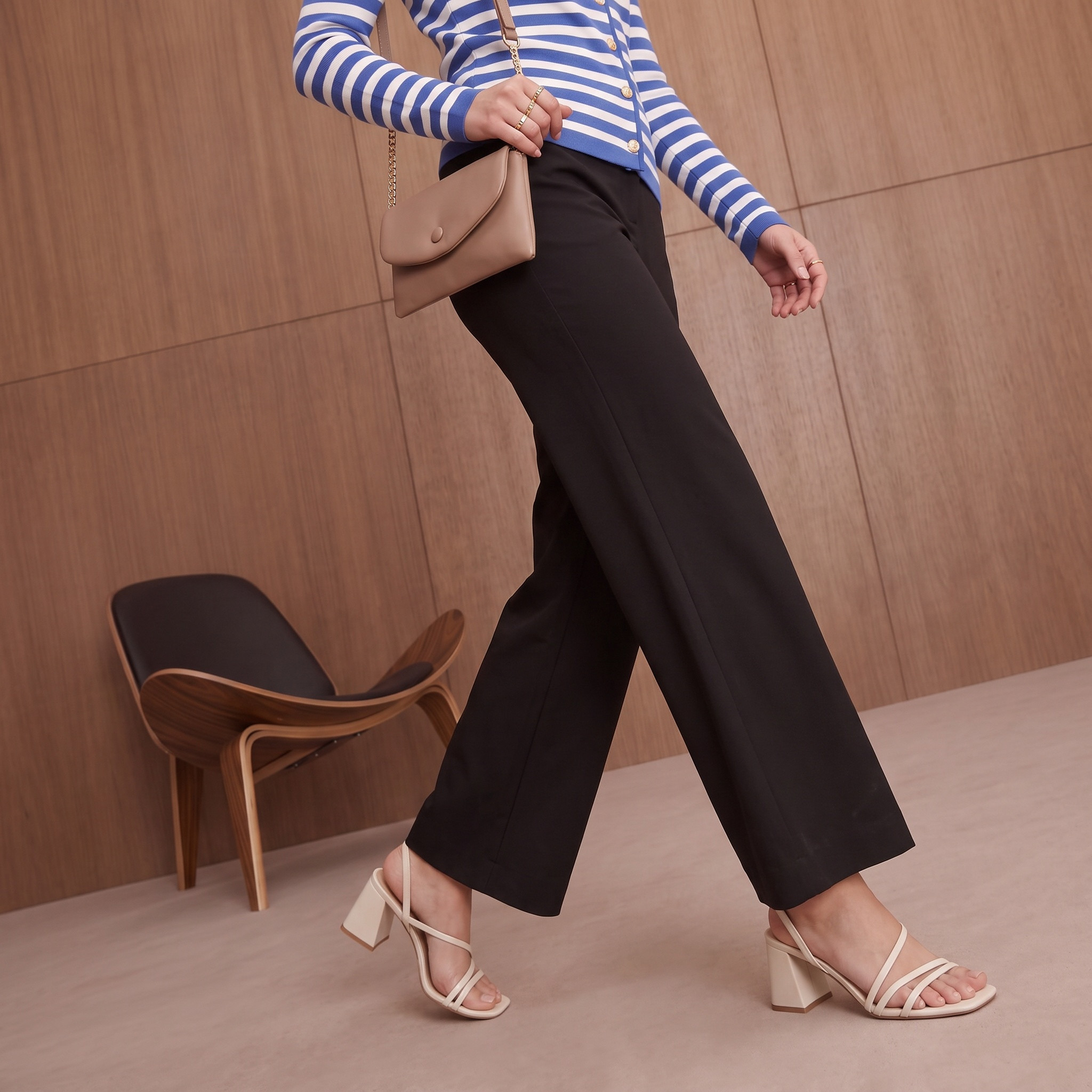 بنطلون بقصة مستقيمة من سبلاش سمارت-women-clothing-trousers-image-1